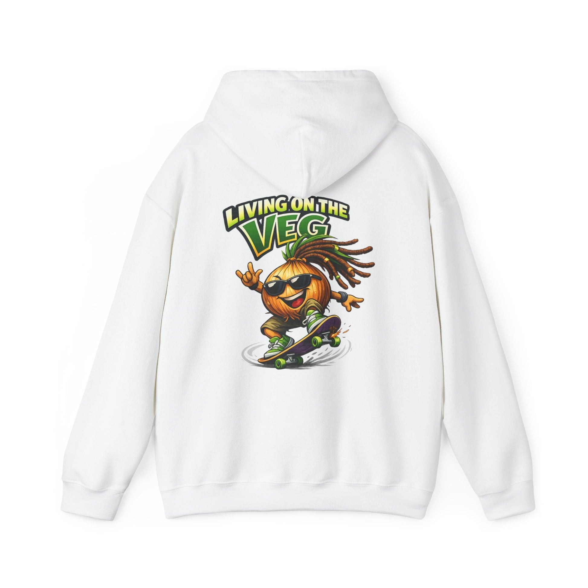 Living on the Veg Onion Skateboarder Hoodie - SJM Print Store