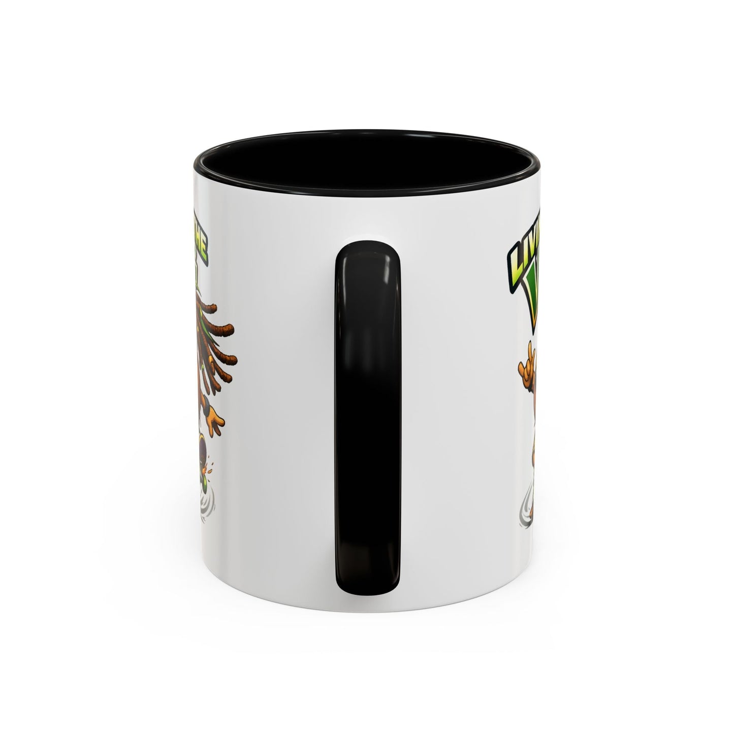 Living on the Veg Onion Skater Accent Coffee Mug - SJM Print Store