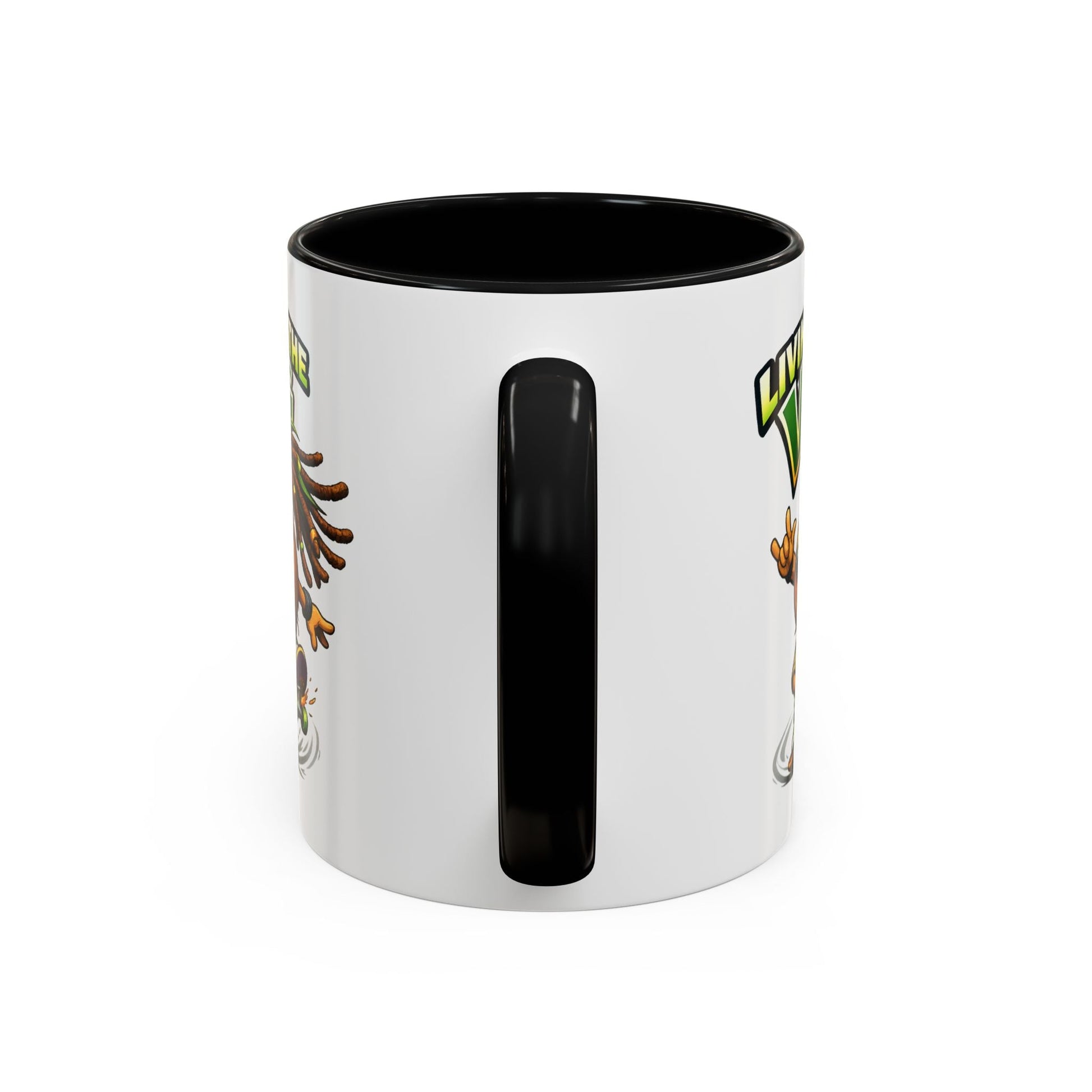 Living on the Veg Onion Skater Accent Coffee Mug - SJM Print Store
