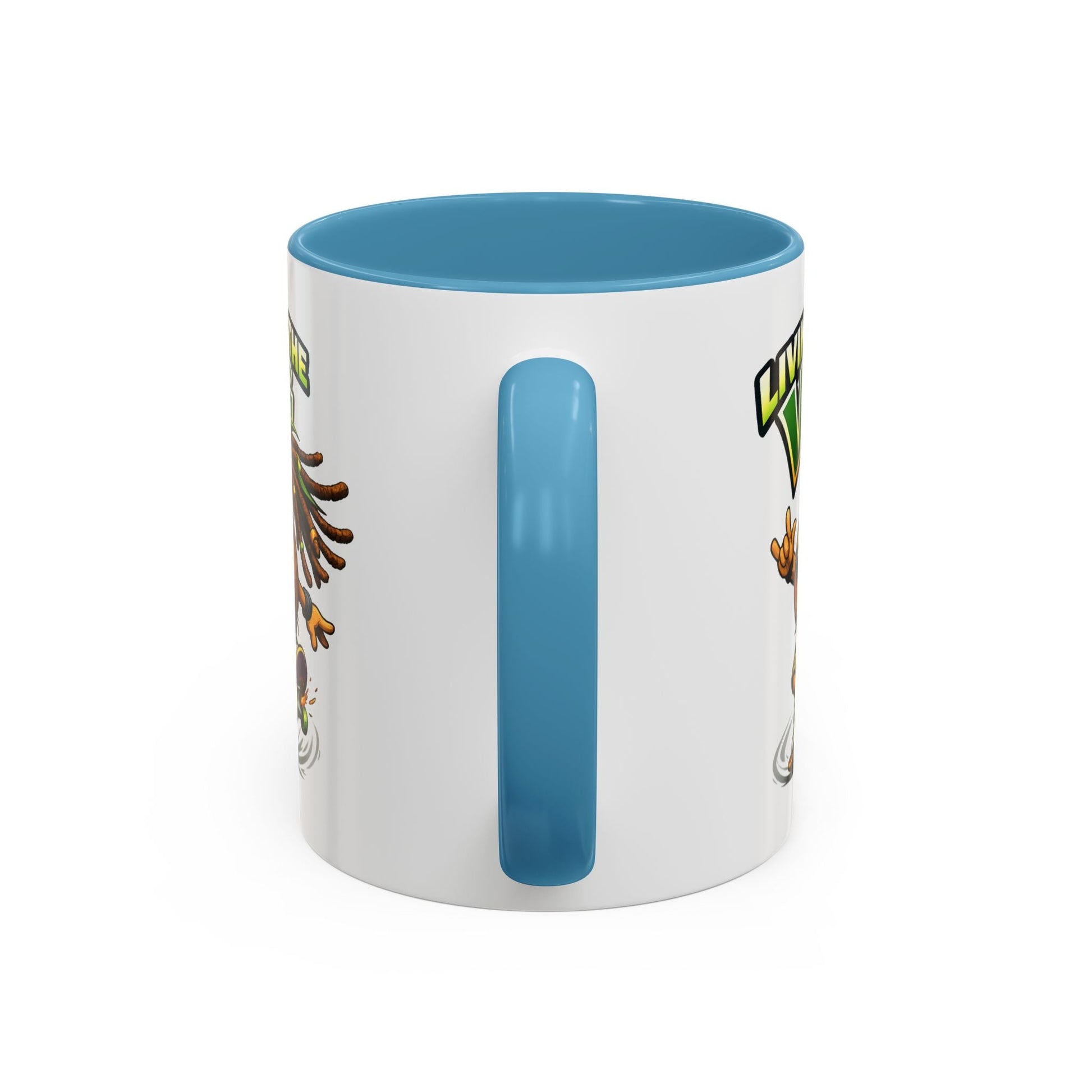 Living on the Veg Onion Skater Accent Coffee Mug - SJM Print Store