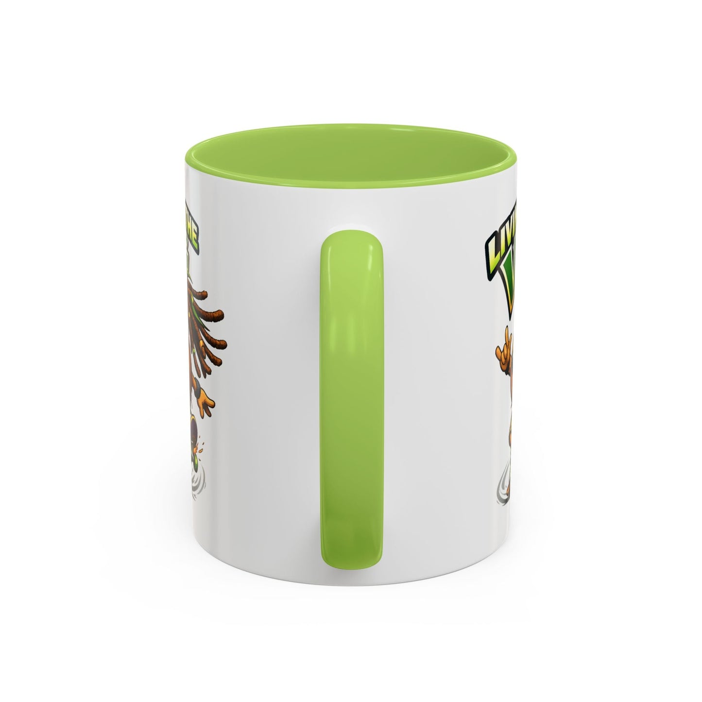 Living on the Veg Onion Skater Accent Coffee Mug - SJM Print Store