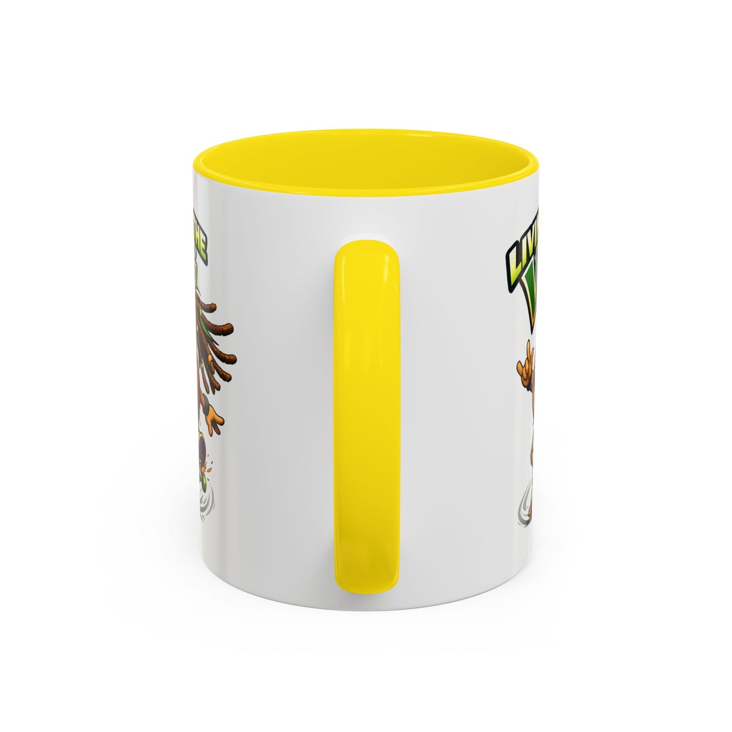 Living on the Veg Onion Skater Accent Coffee Mug - SJM Print Store
