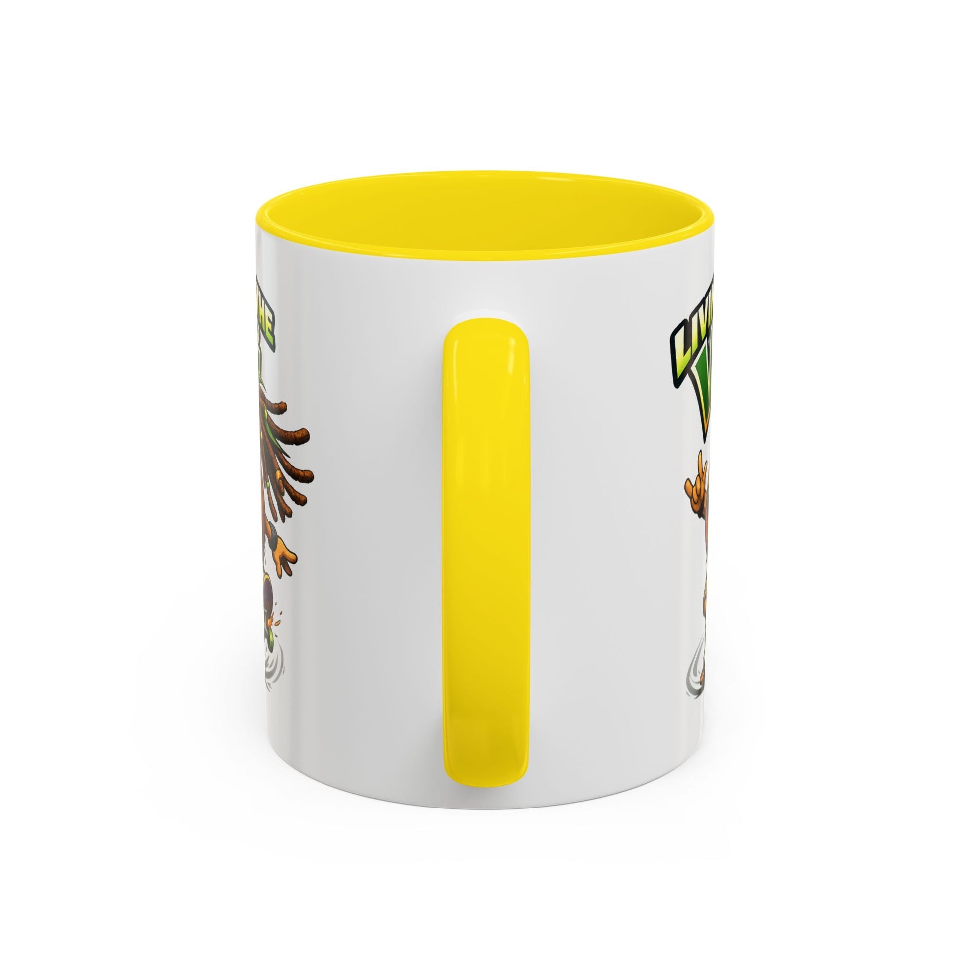 Living on the Veg Onion Skater Accent Coffee Mug - SJM Print Store