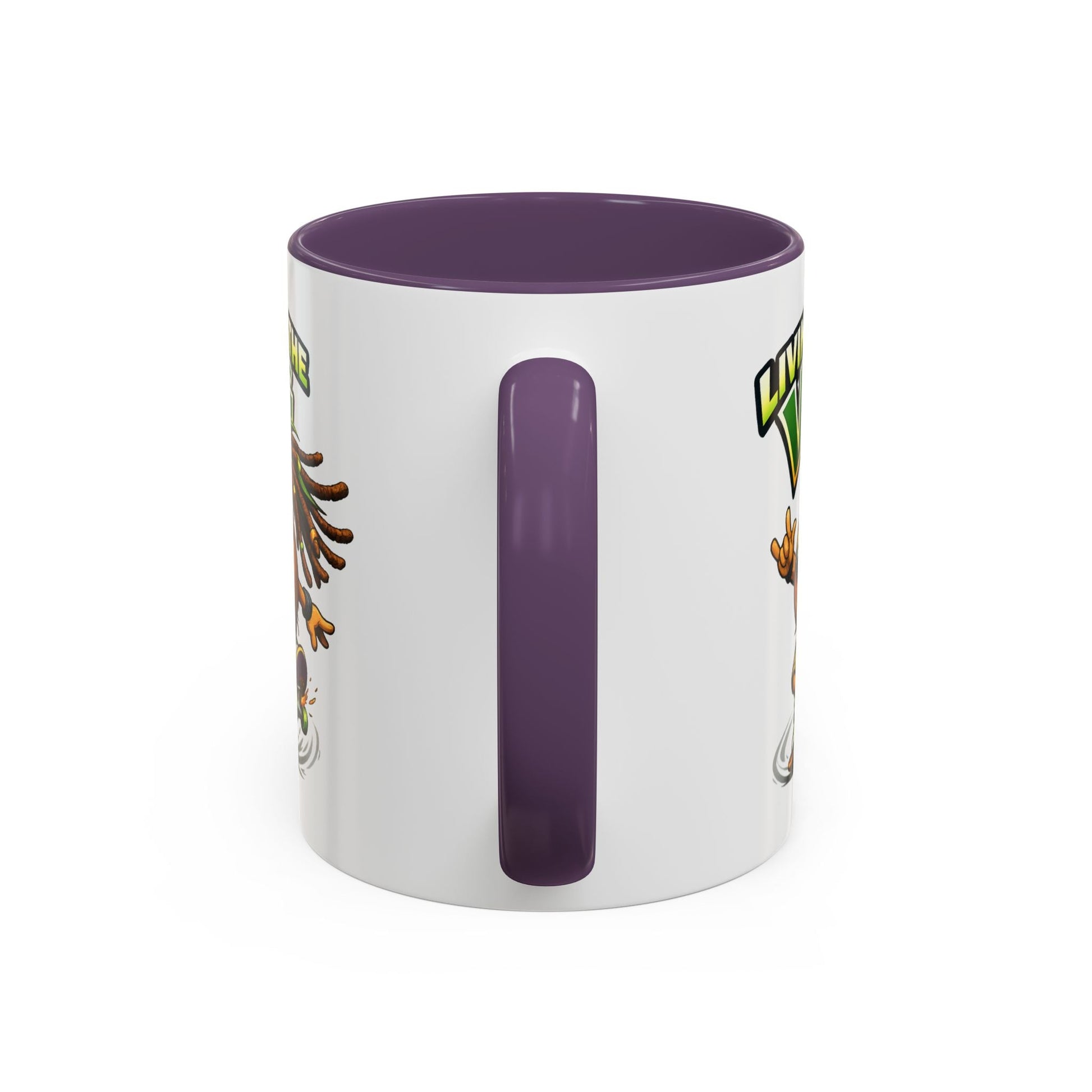 Living on the Veg Onion Skater Accent Coffee Mug - SJM Print Store