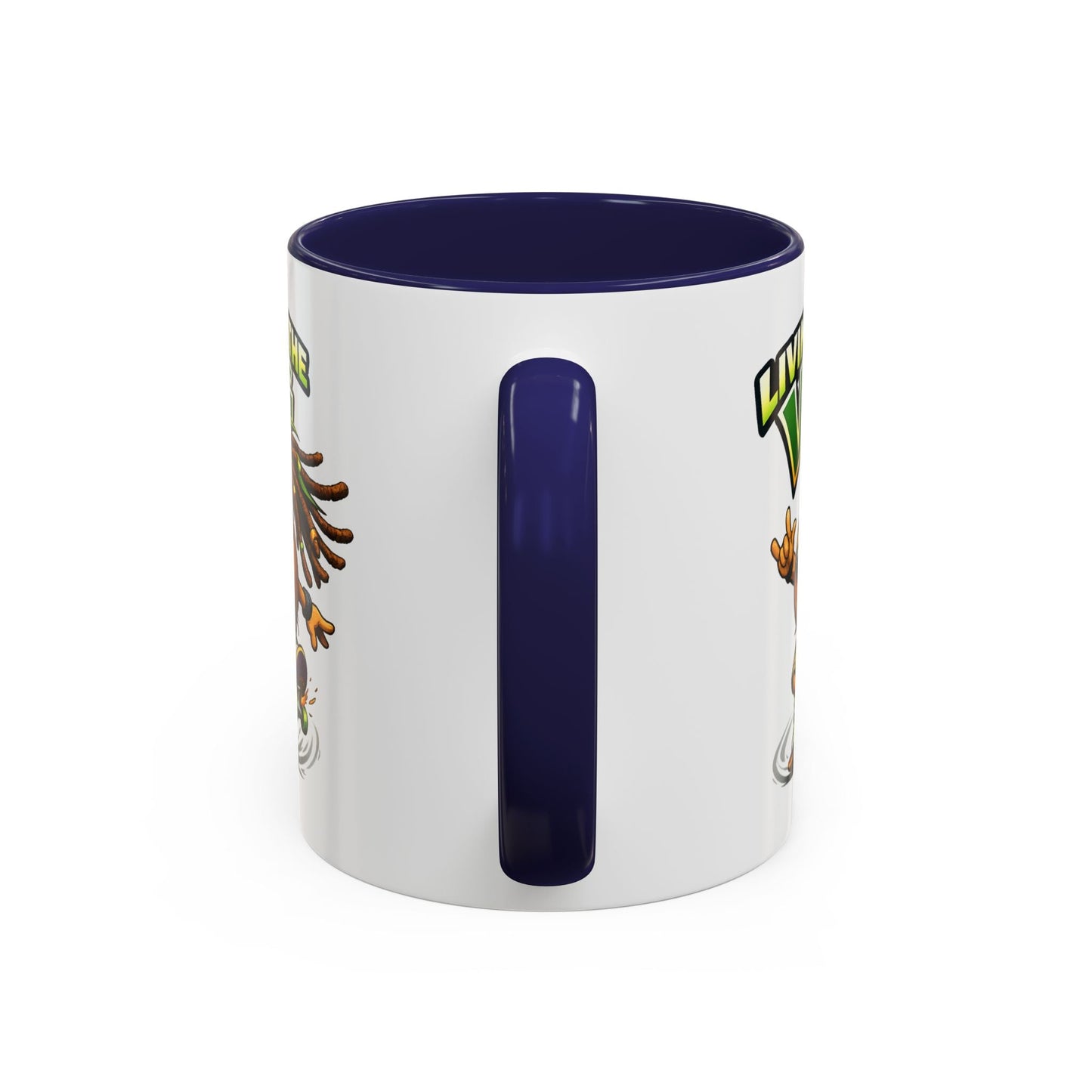 Living on the Veg Onion Skater Accent Coffee Mug - SJM Print Store