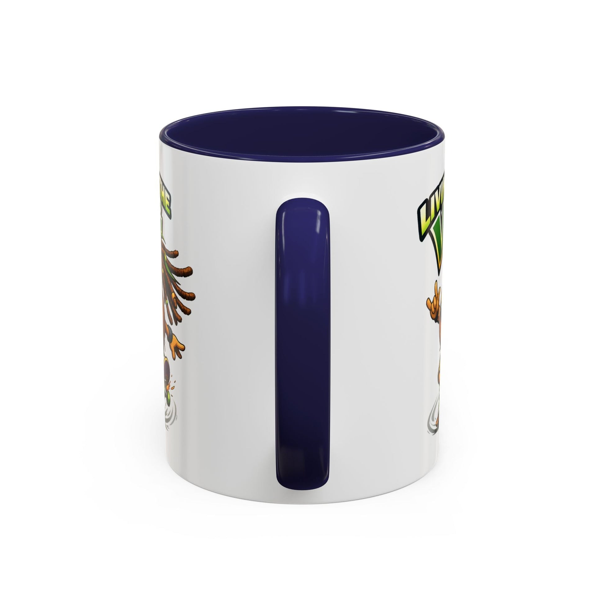 Living on the Veg Onion Skater Accent Coffee Mug - SJM Print Store