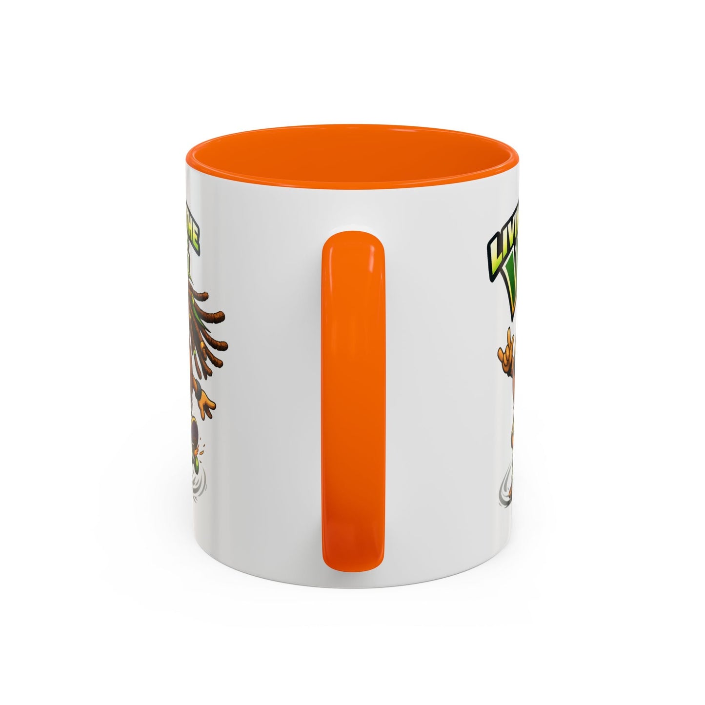Living on the Veg Onion Skater Accent Coffee Mug - SJM Print Store