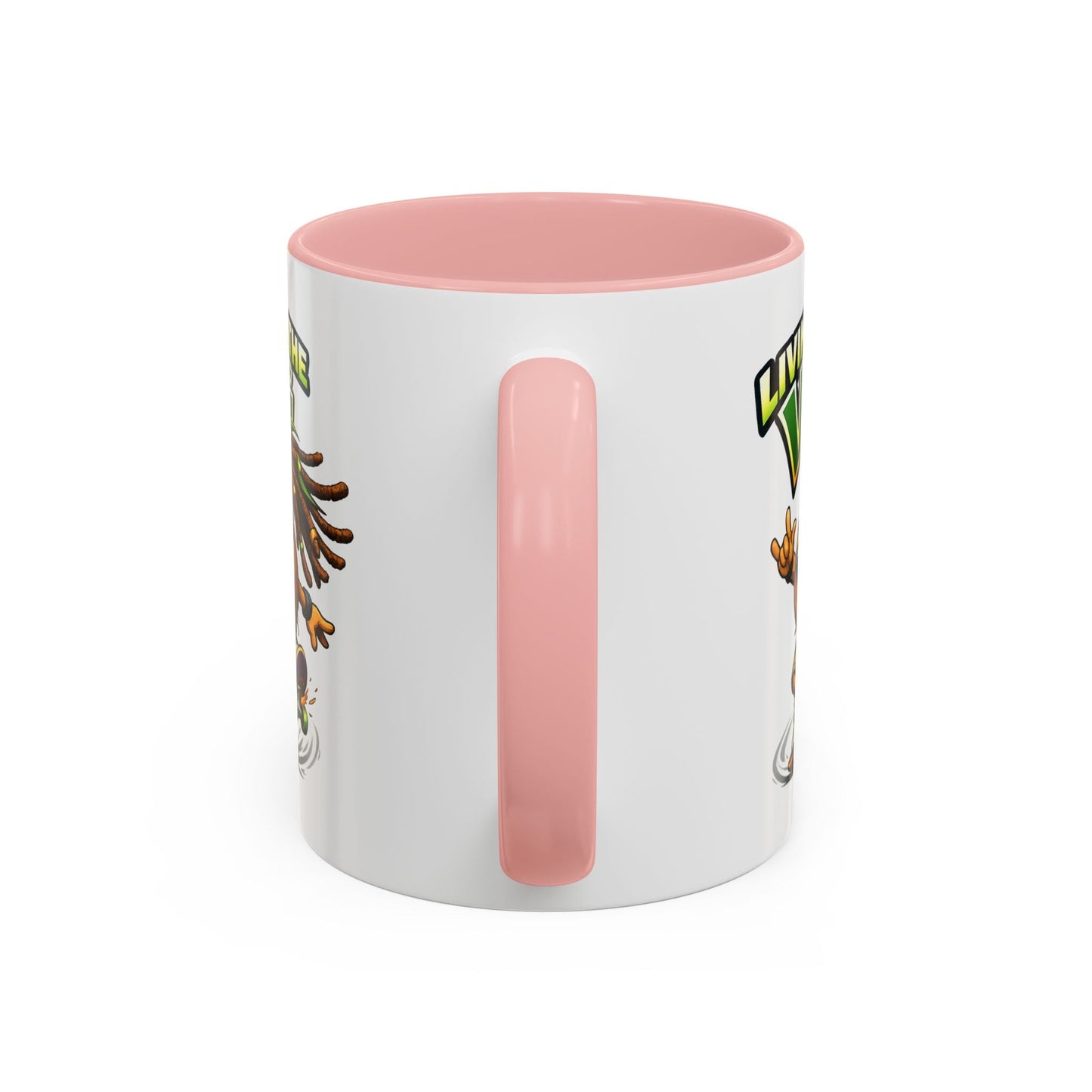 Living on the Veg Onion Skater Accent Coffee Mug - SJM Print Store