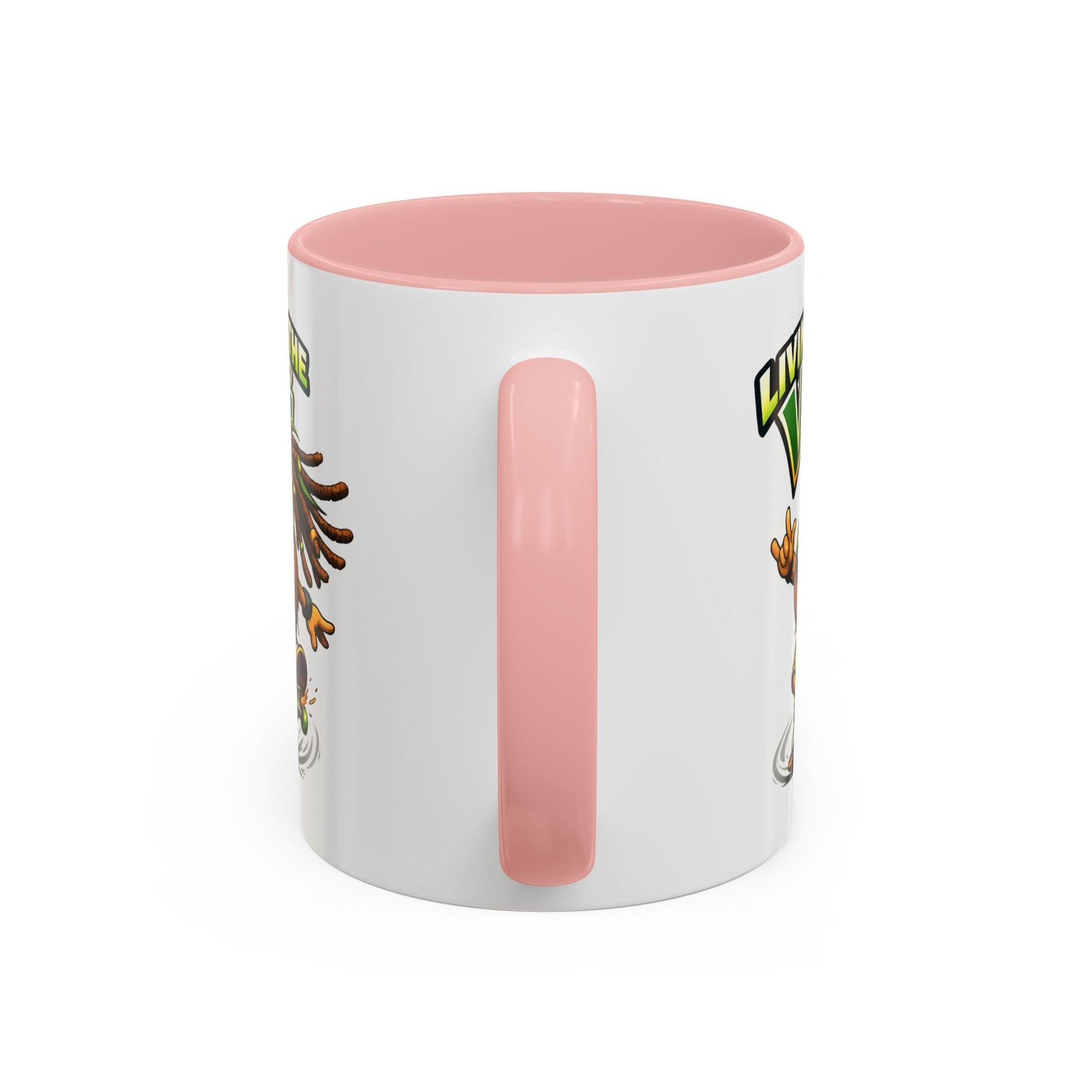 Living on the Veg Onion Skater Accent Coffee Mug - SJM Print Store