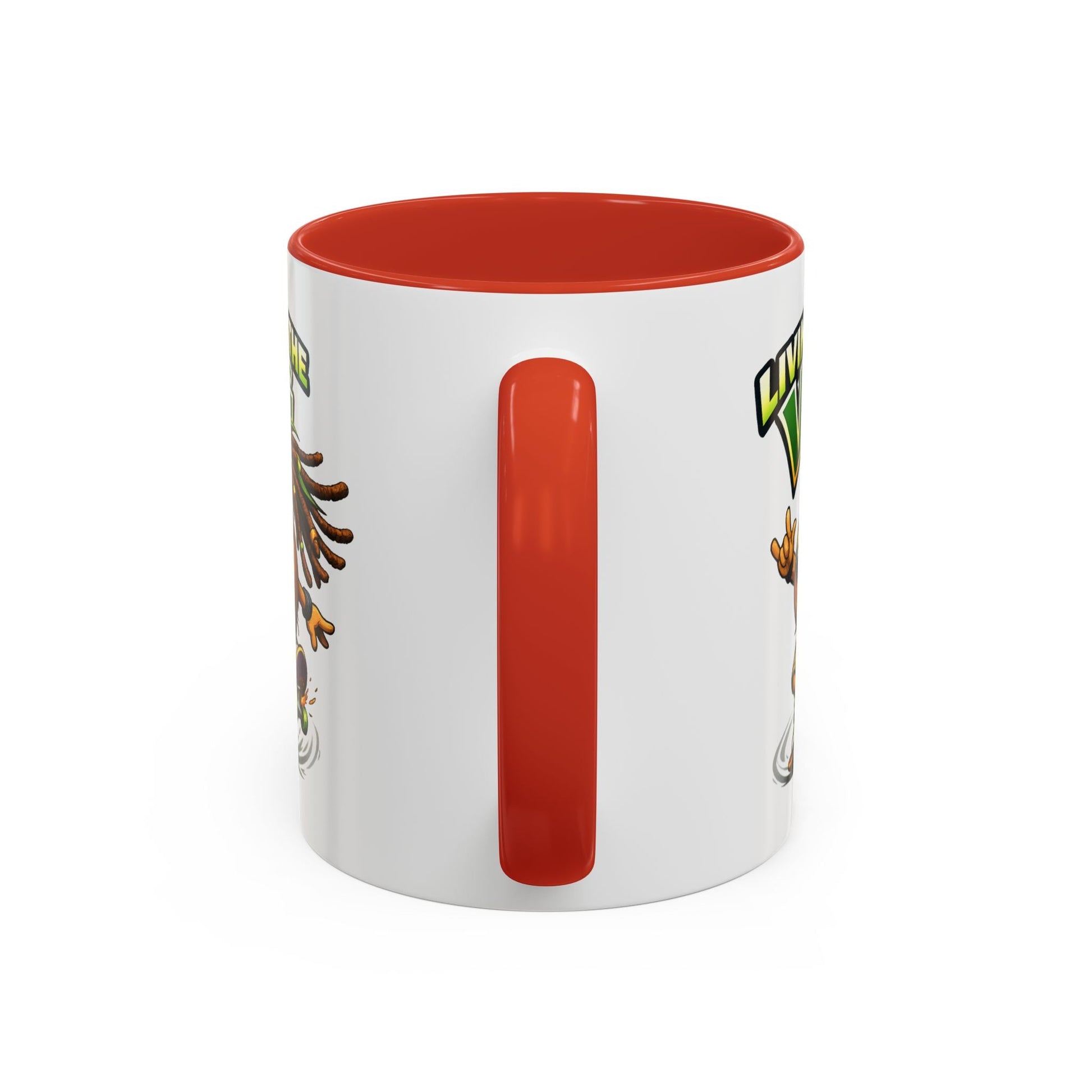 Living on the Veg Onion Skater Accent Coffee Mug - SJM Print Store
