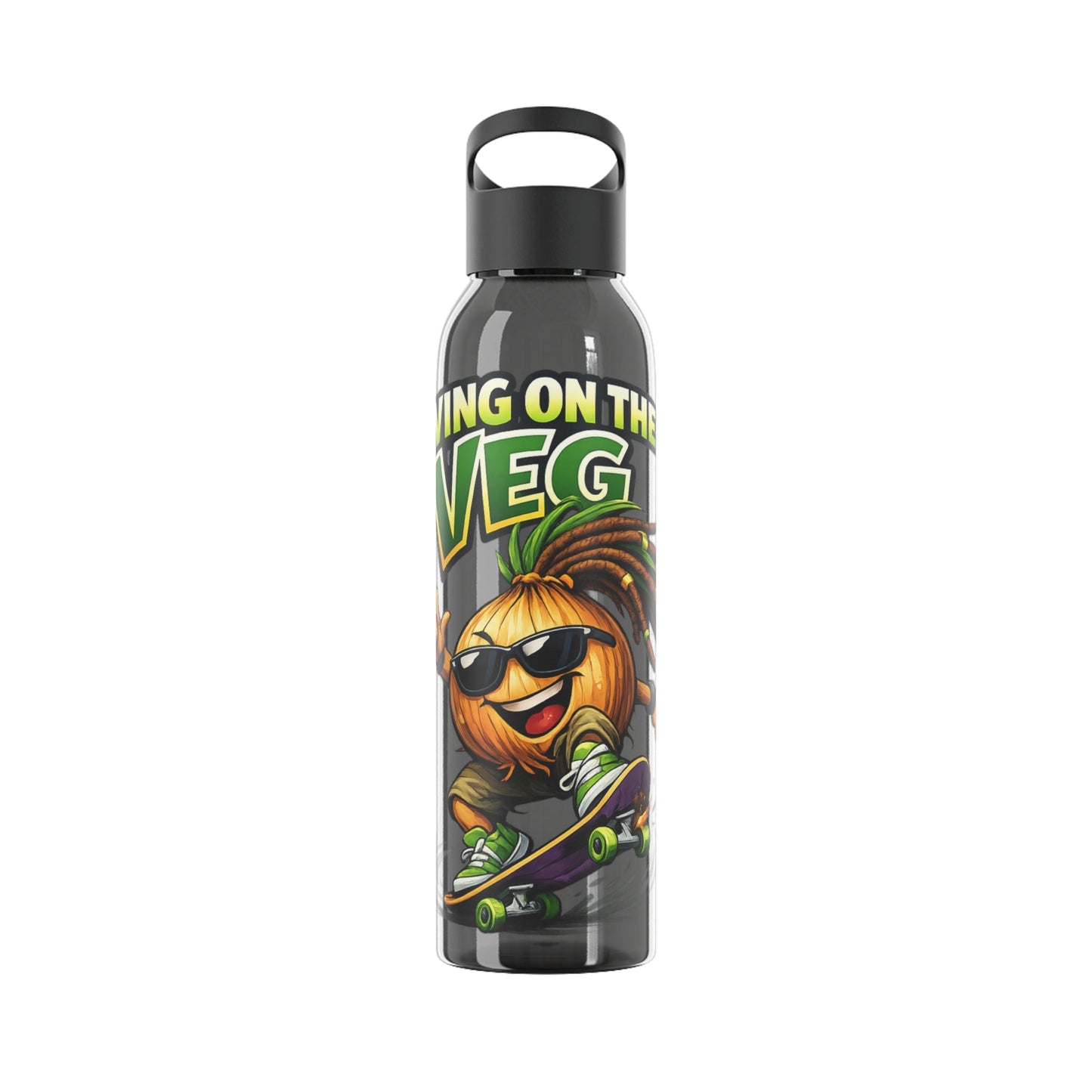 Living on the Veg Onion Skater Water bottle - SJM Print Store