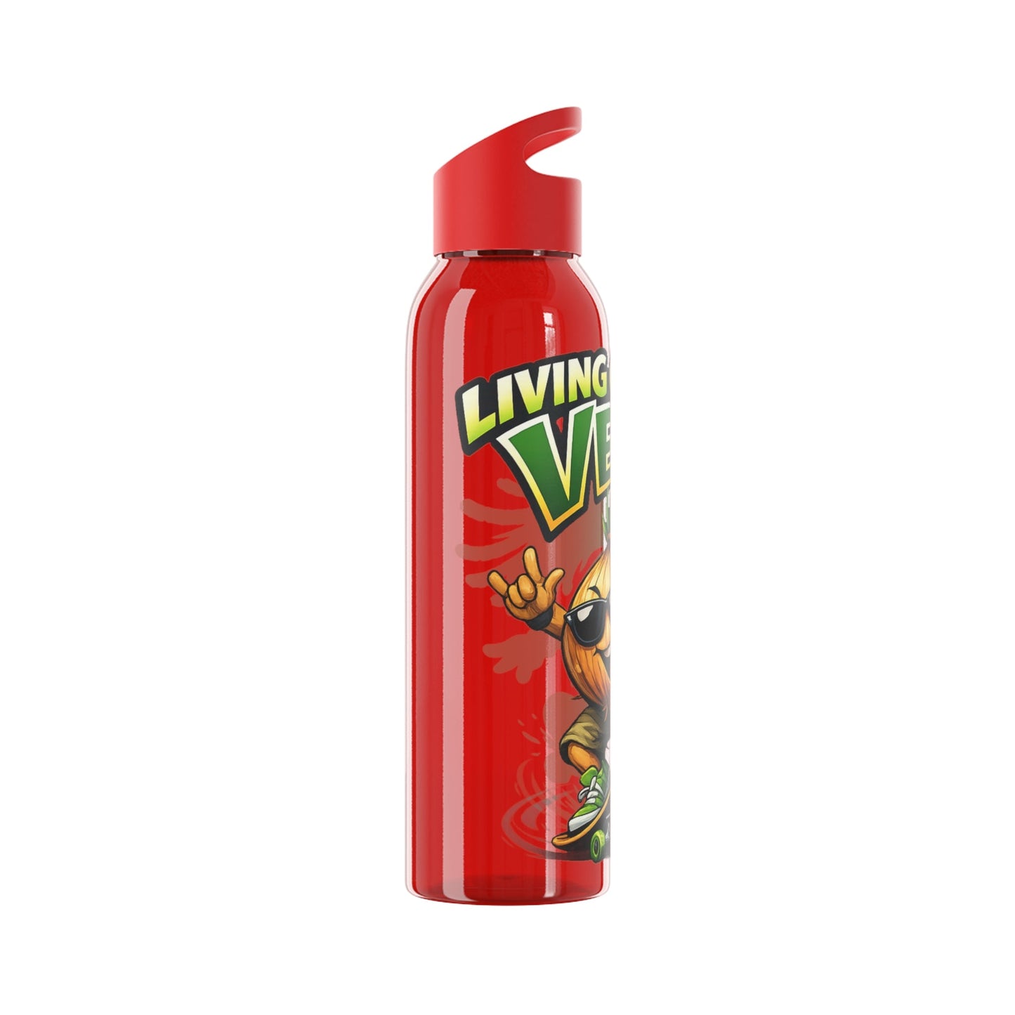 Living on the Veg Onion Skater Water bottle - SJM Print Store