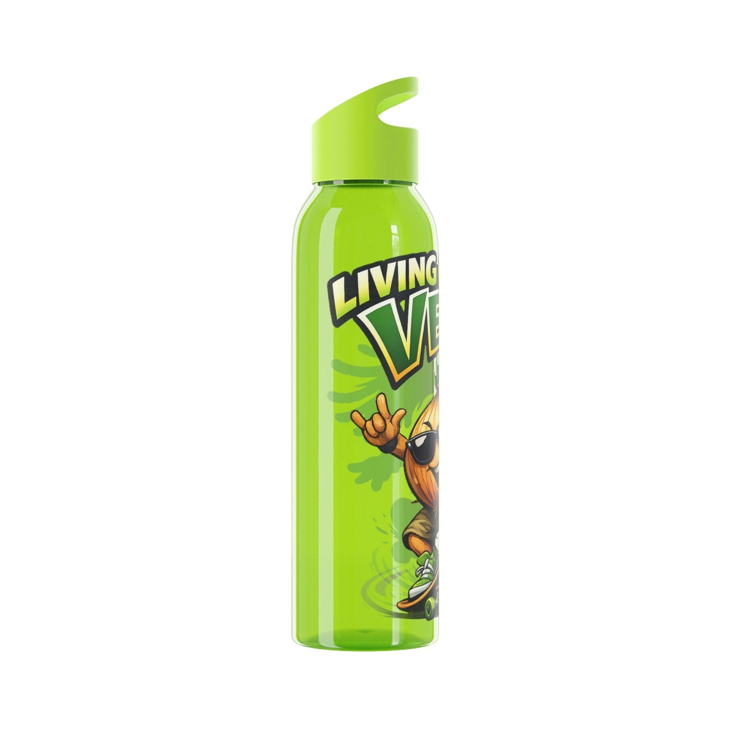 Living on the Veg Onion Skater Water bottle - SJM Print Store