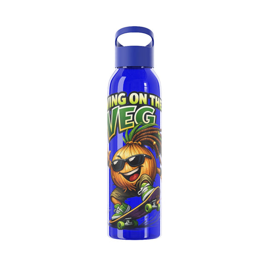 Living on the Veg Onion Skater Water bottle - SJM Print Store