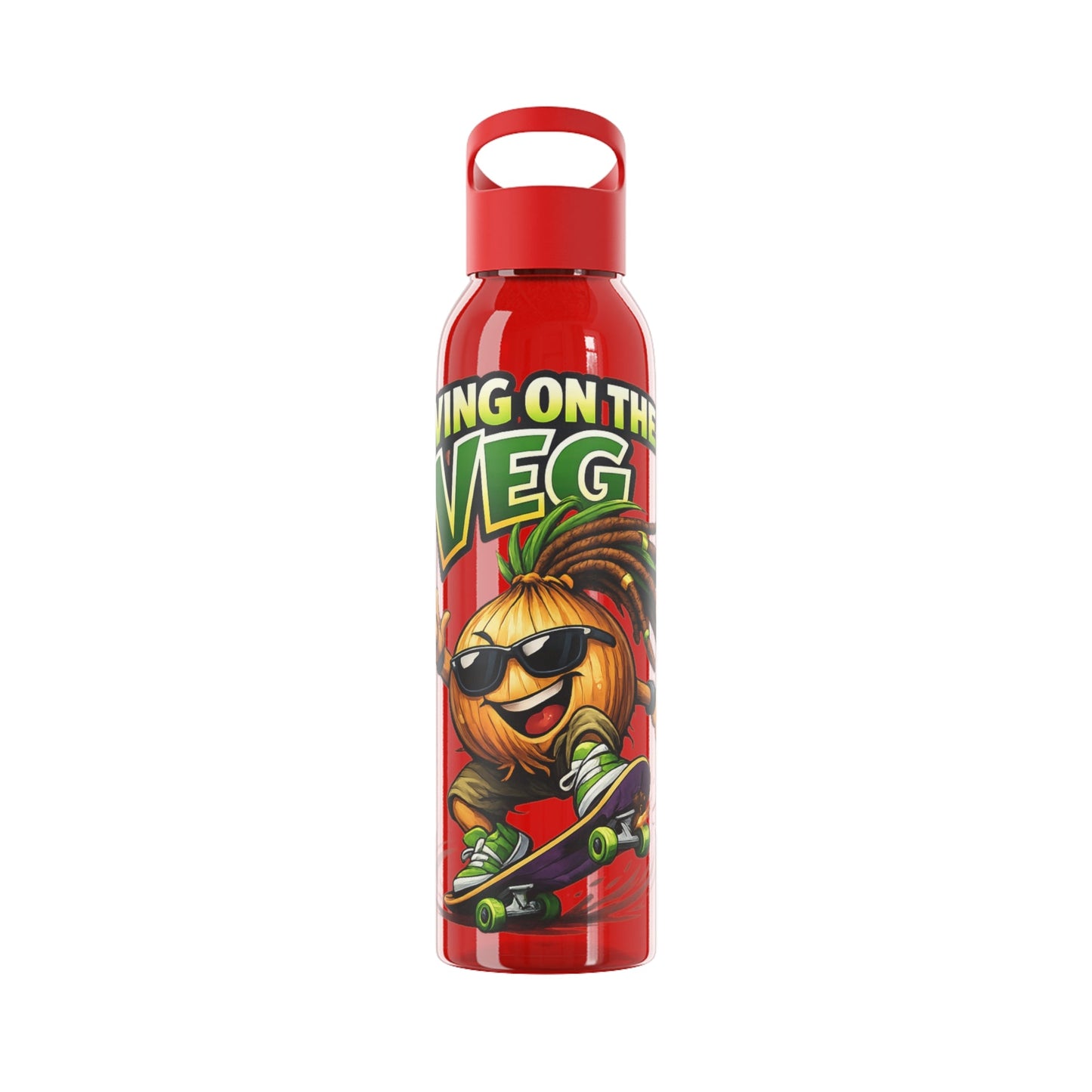 Living on the Veg Onion Skater Water bottle - SJM Print Store