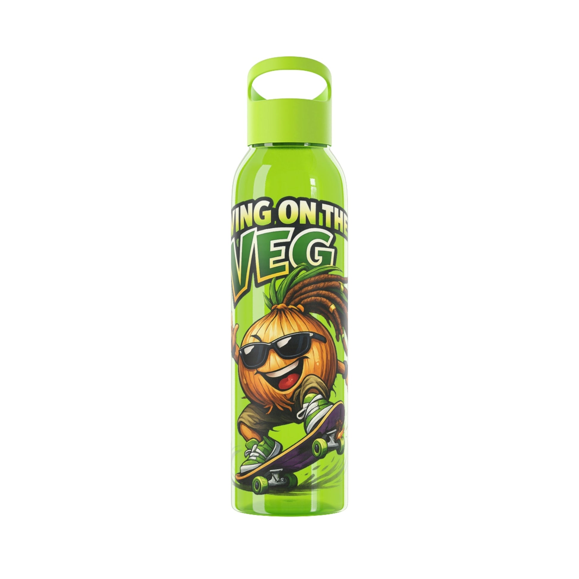 Living on the Veg Onion Skater Water bottle - SJM Print Store