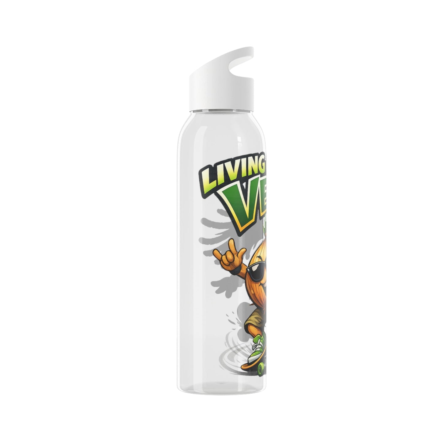 Living on the Veg Onion Skater Water bottle - SJM Print Store