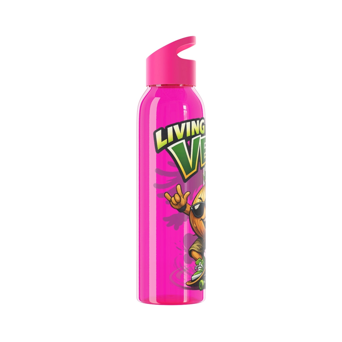 Living on the Veg Onion Skater Water bottle - SJM Print Store