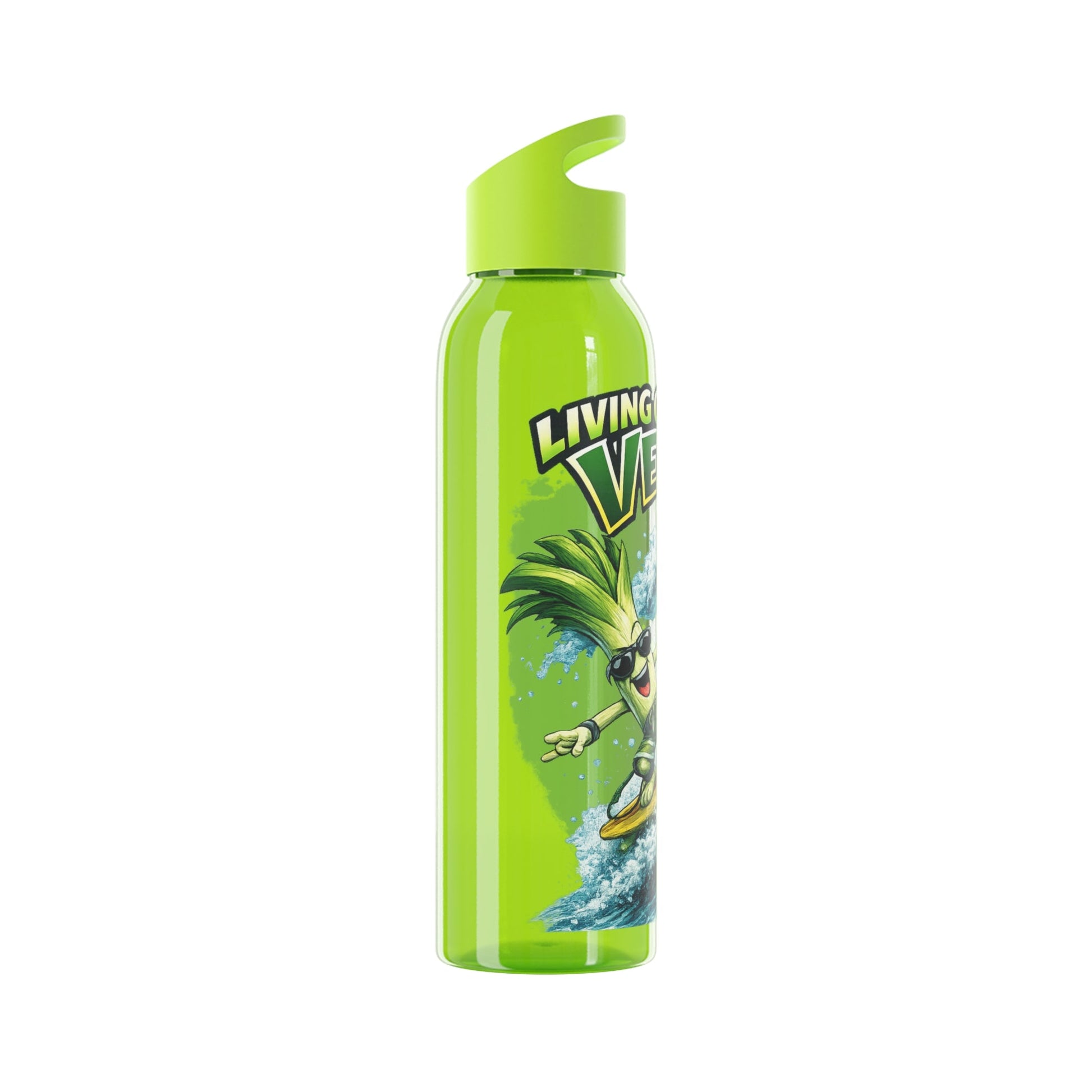 Living on the Veg Surfing Leek Water Bottle - SJM Print Store