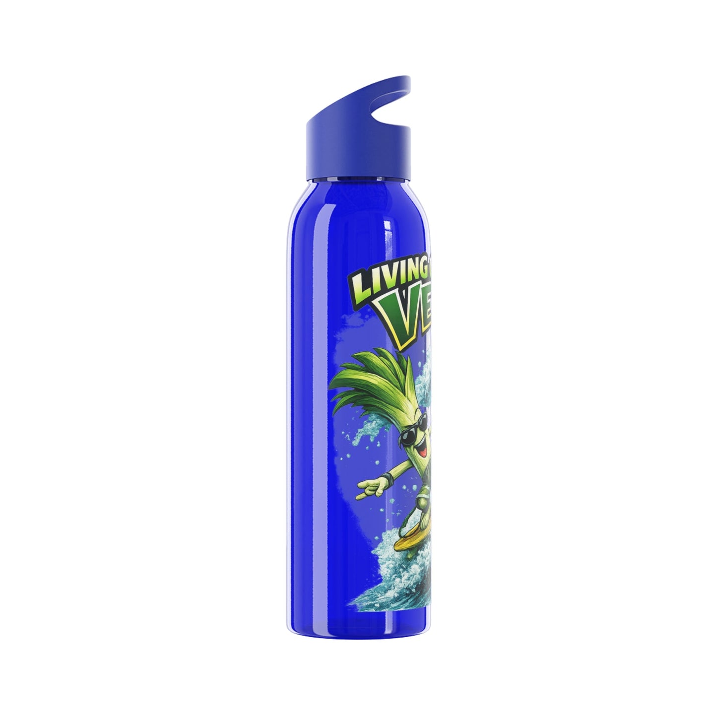 Living on the Veg Surfing Leek Water Bottle - SJM Print Store