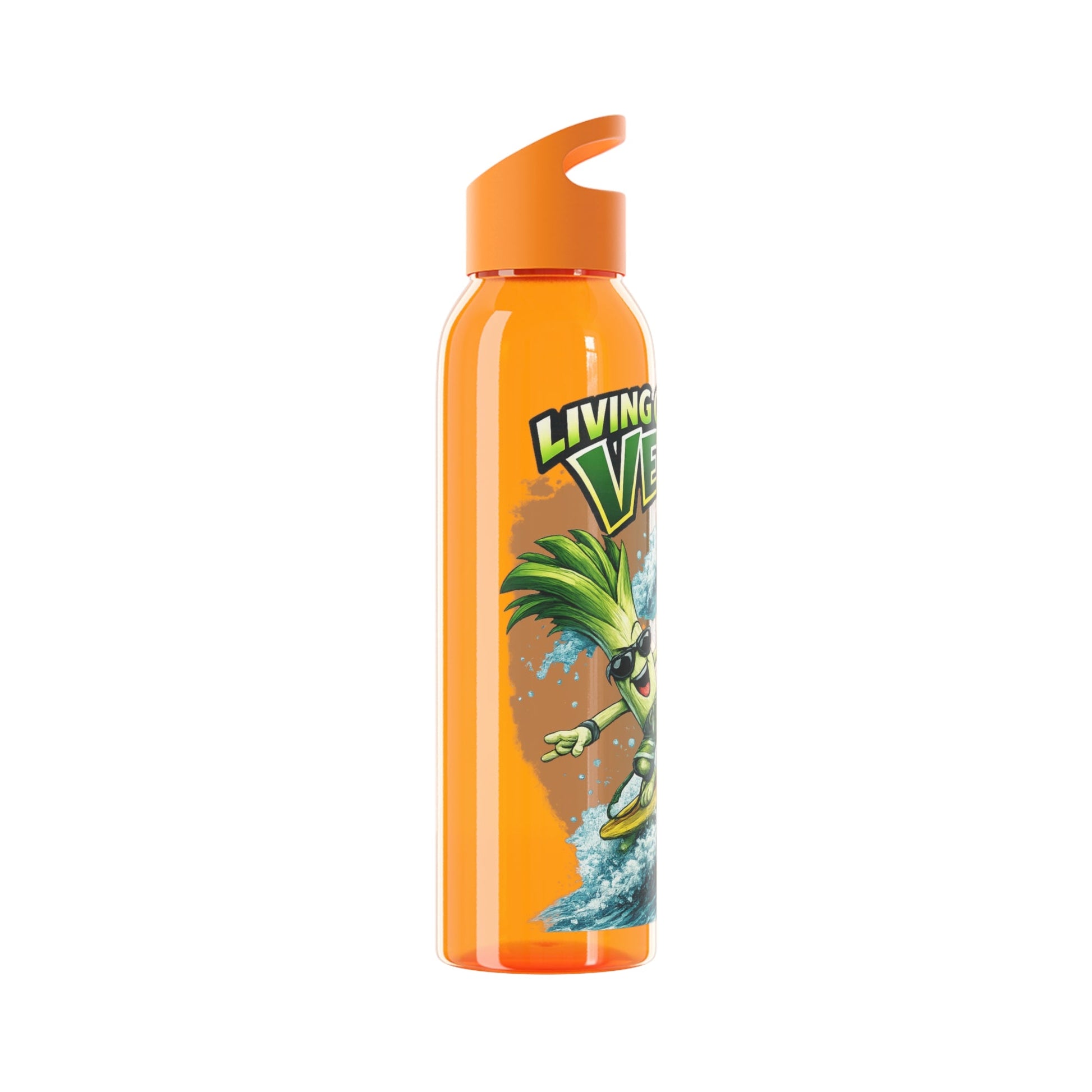 Living on the Veg Surfing Leek Water Bottle - SJM Print Store