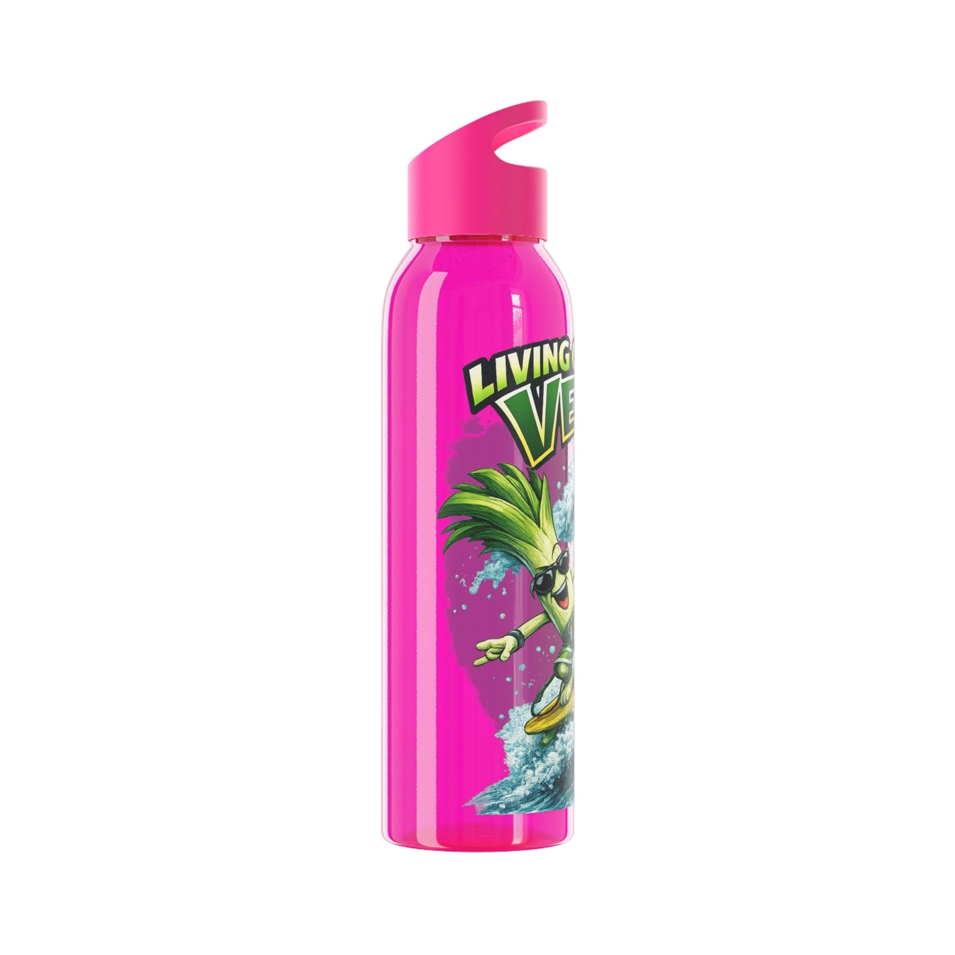 Living on the Veg Surfing Leek Water Bottle - SJM Print Store