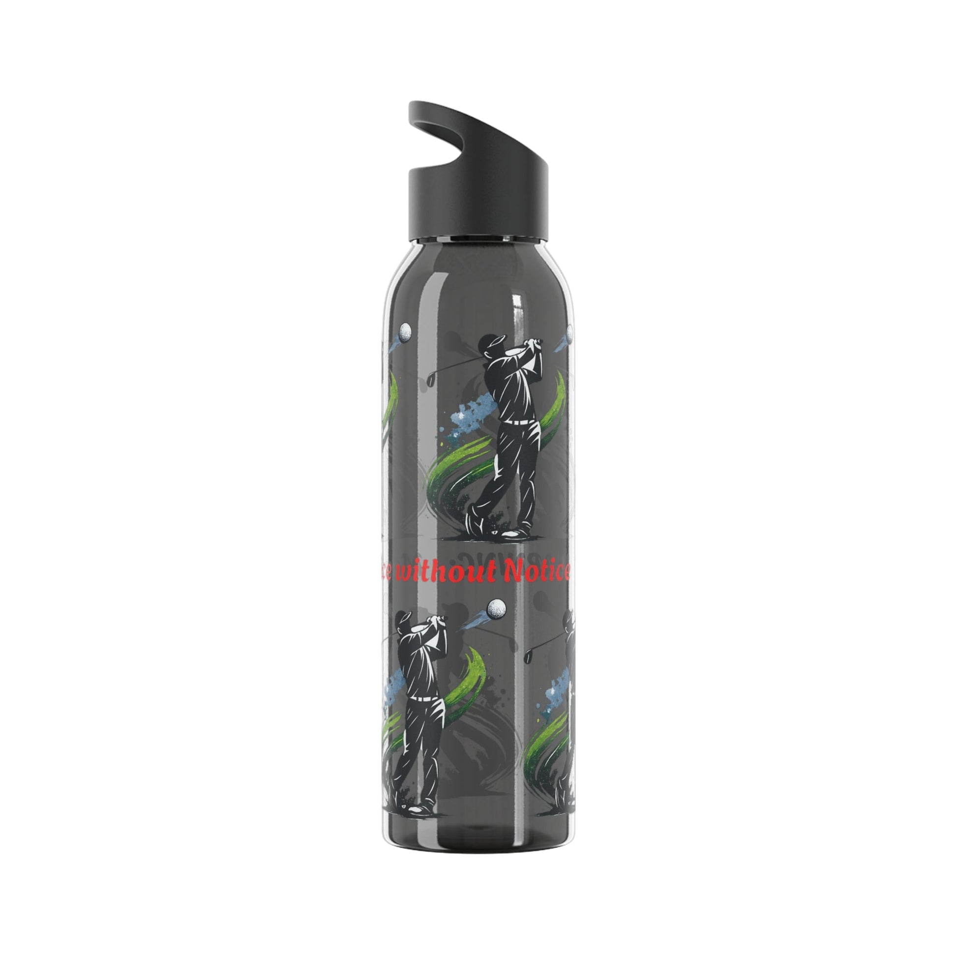 Male Golfer Gaphic Water Bottle with Cheeky Warning Strapline - SJM Print Store