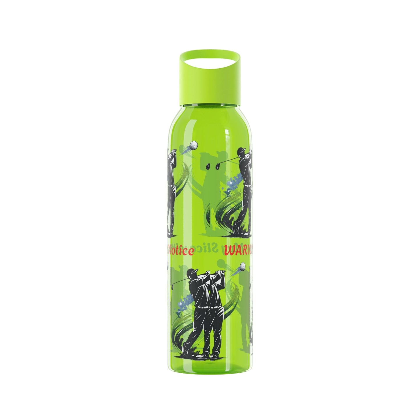 Male Golfer Gaphic Water Bottle with Cheeky Warning Strapline - SJM Print Store