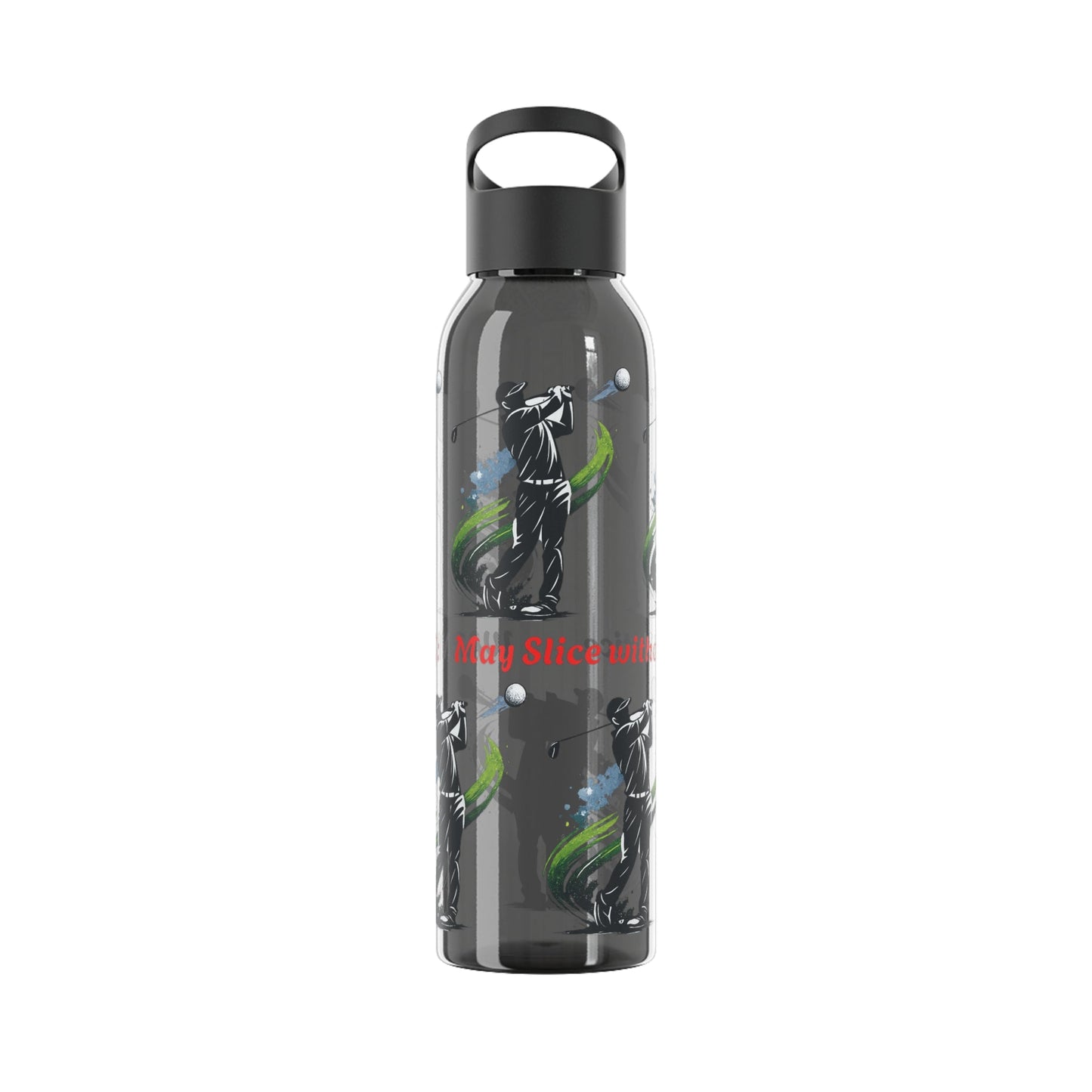 Male Golfer Gaphic Water Bottle with Cheeky Warning Strapline - SJM Print Store