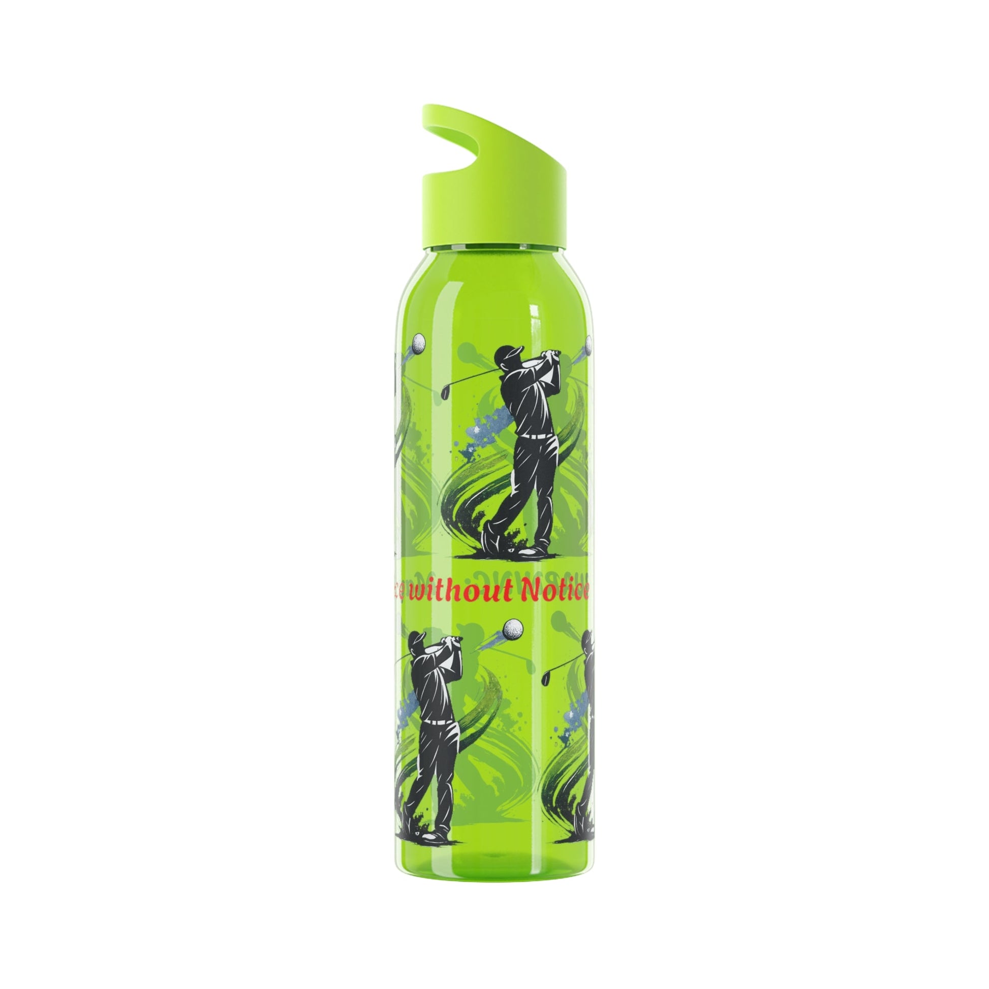 Male Golfer Gaphic Water Bottle with Cheeky Warning Strapline - SJM Print Store