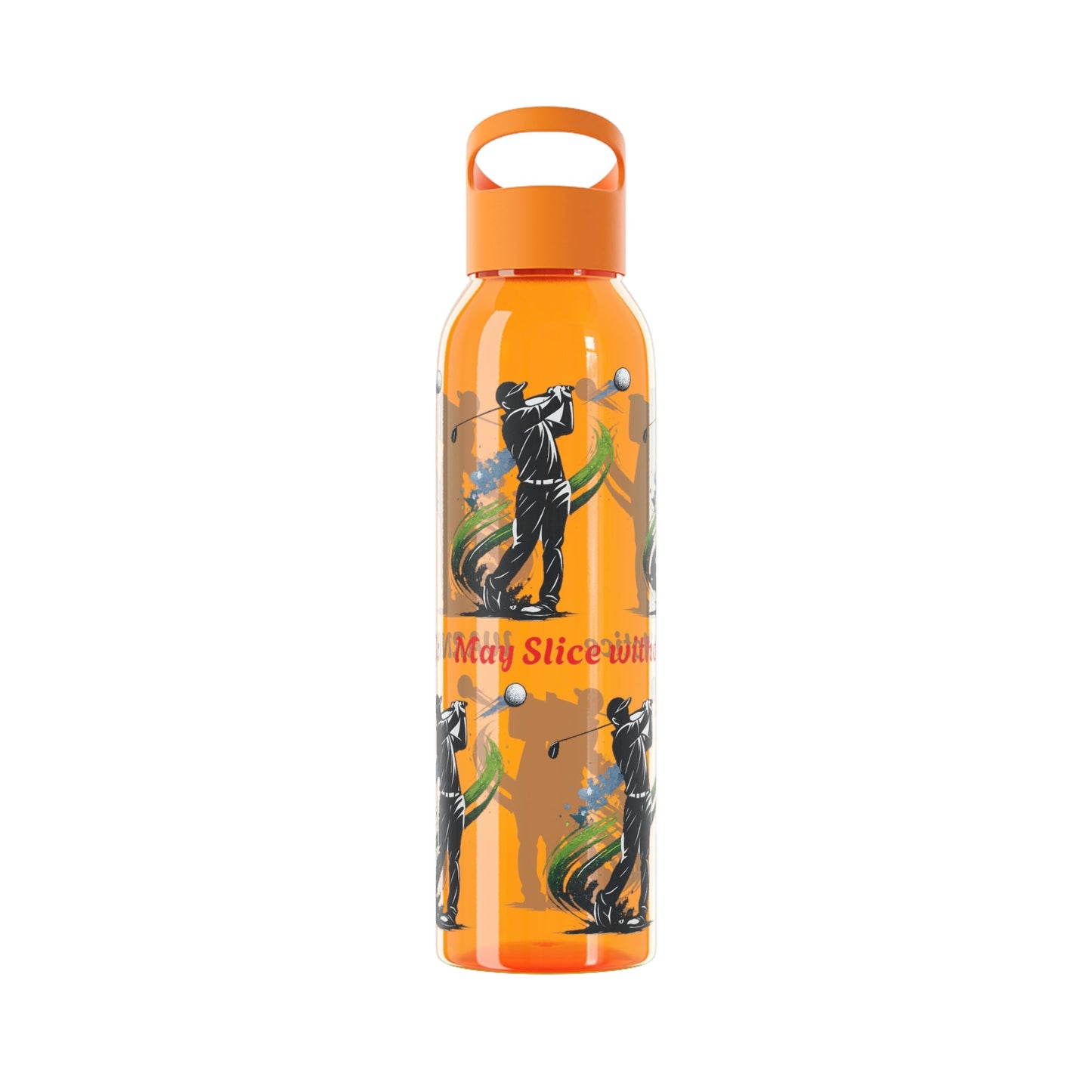 Male Golfer Gaphic Water Bottle with Cheeky Warning Strapline - SJM Print Store