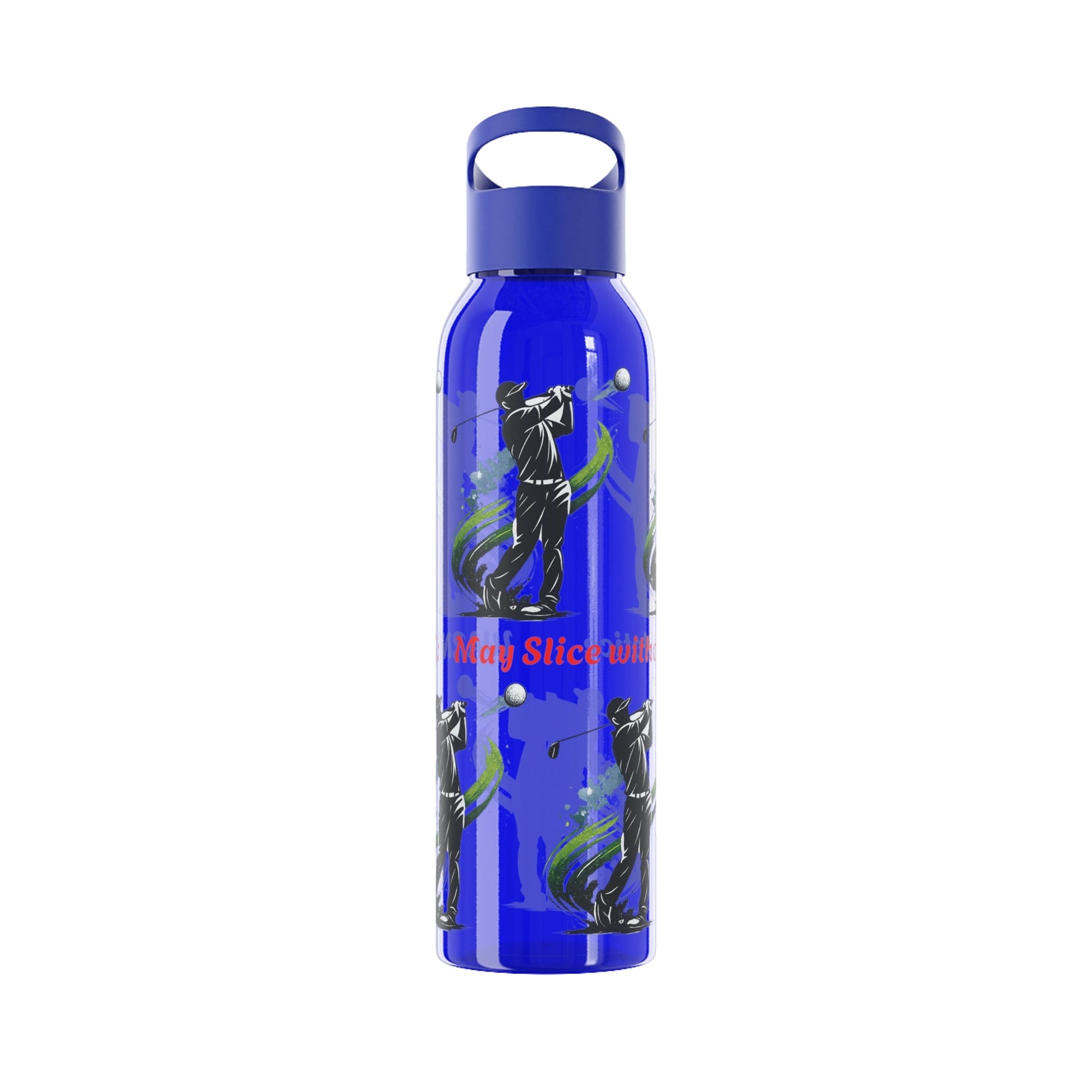 Male Golfer Gaphic Water Bottle with Cheeky Warning Strapline - SJM Print Store