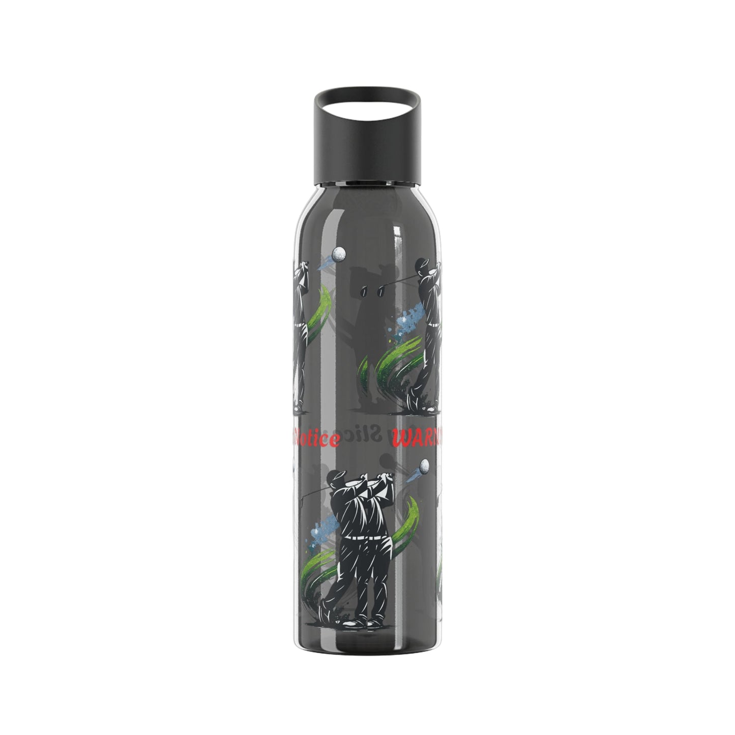 Male Golfer Gaphic Water Bottle with Cheeky Warning Strapline - SJM Print Store