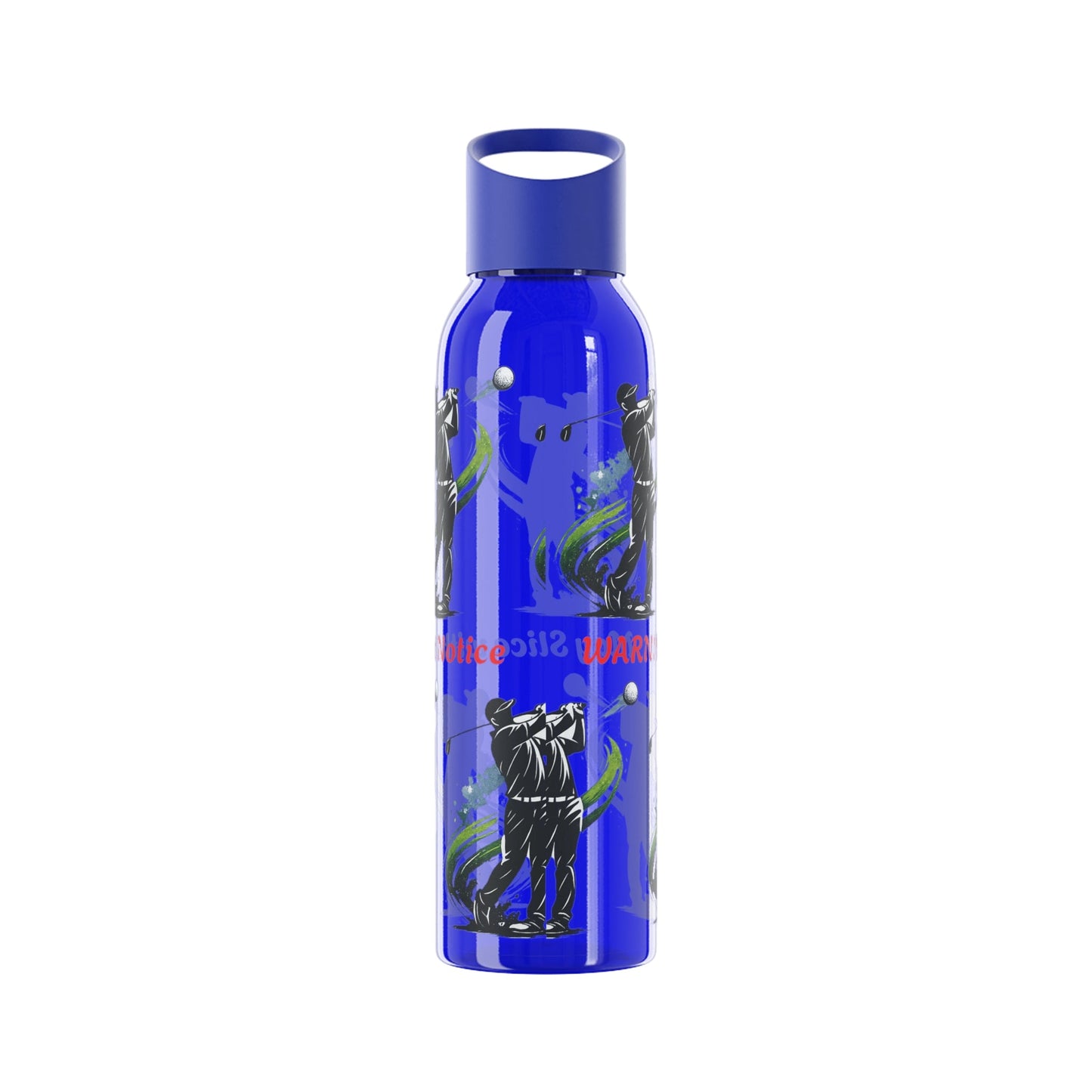 Male Golfer Gaphic Water Bottle with Cheeky Warning Strapline - SJM Print Store