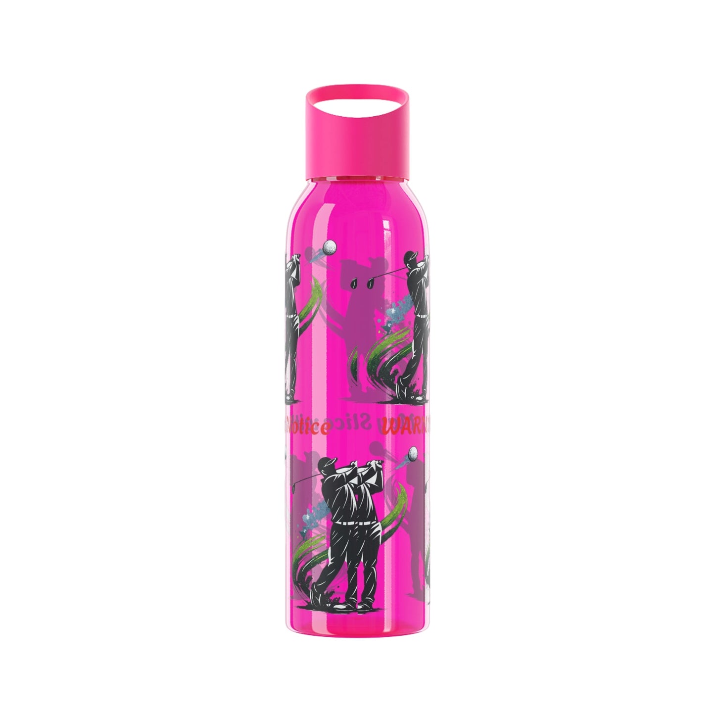 Male Golfer Gaphic Water Bottle with Cheeky Warning Strapline - SJM Print Store