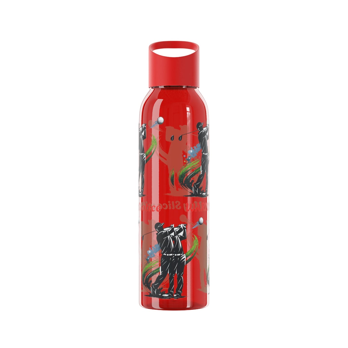 Male Golfer Gaphic Water Bottle with Cheeky Warning Strapline - SJM Print Store