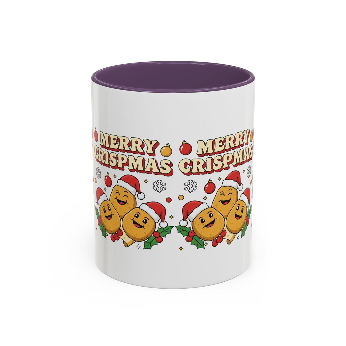 Merry Crispmas Christmas Accent Mug – Funny Festive Mug - SJM Print Store