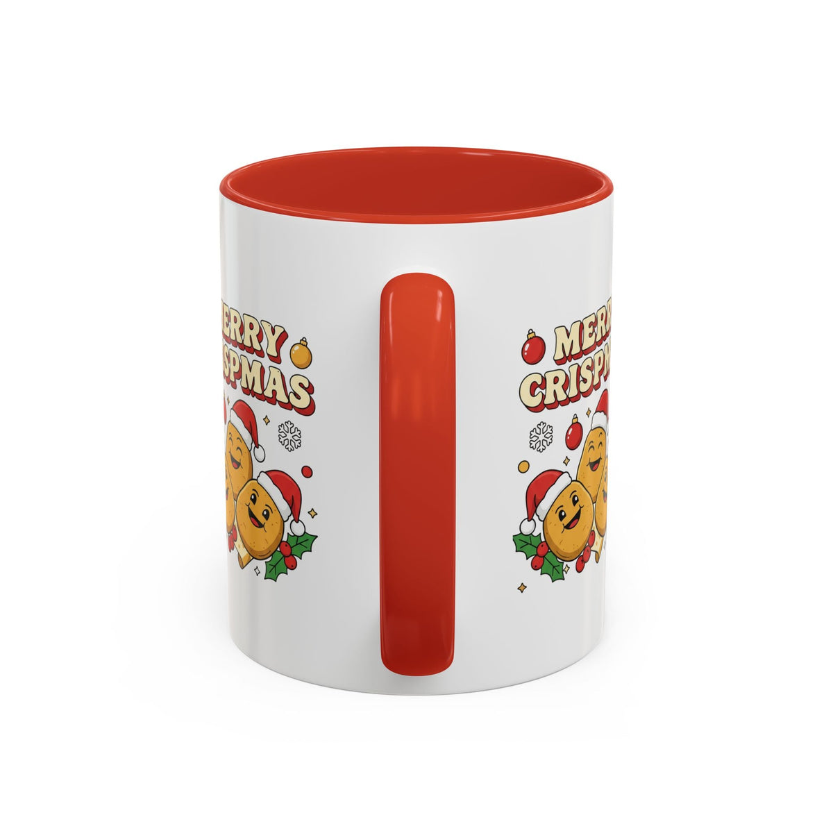 Merry Crispmas Christmas Accent Mug – Funny Festive Mug - SJM Print Store