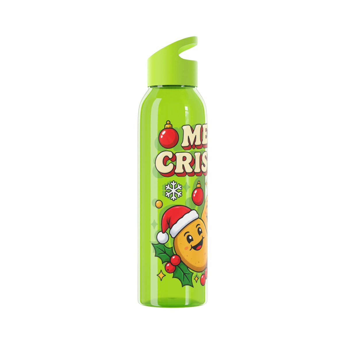Merry Crispmas Christmas Water Bottle – Festive Drinks Bottle - SJM Print Store