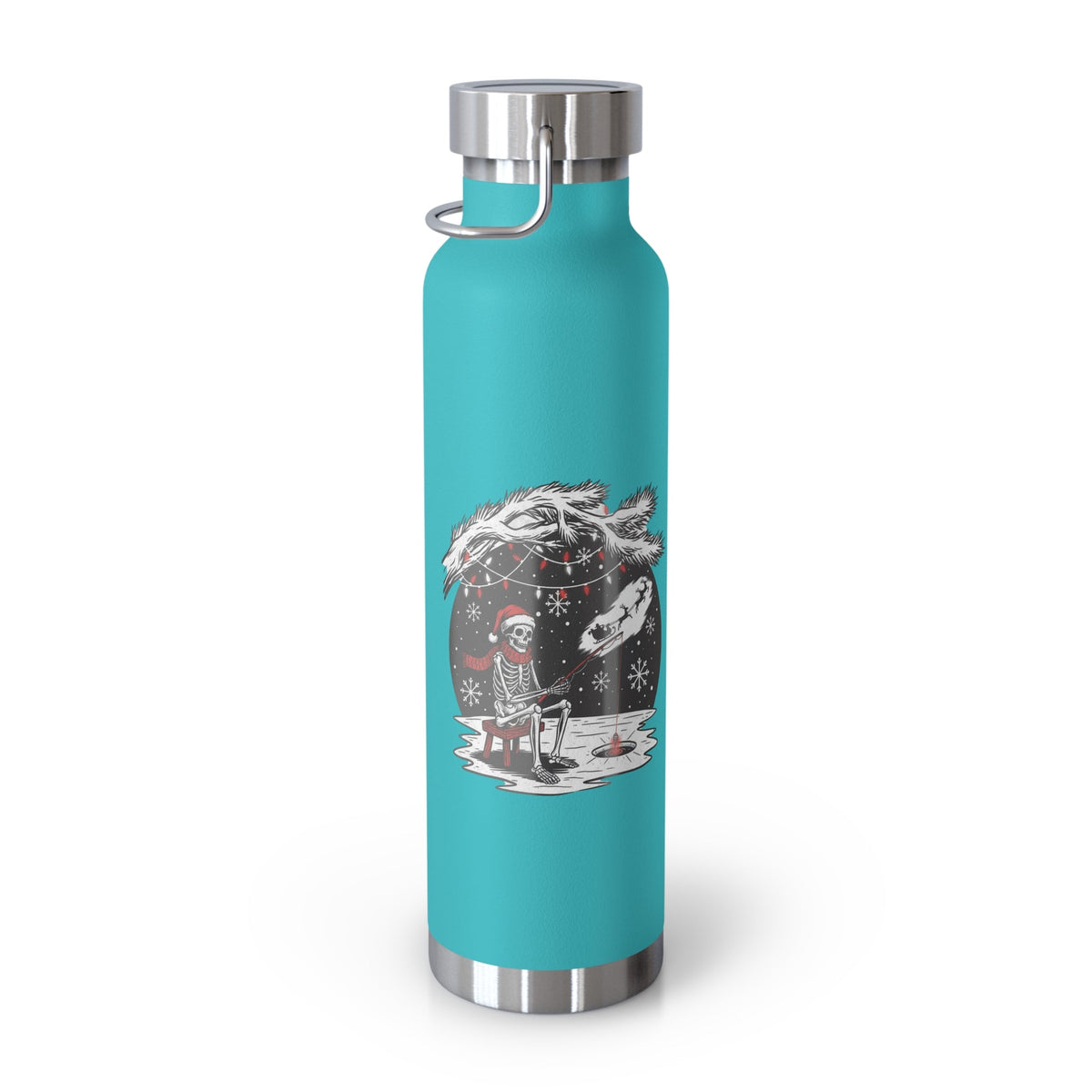 Merry Fishing Christmas Insulated Flask – Festive Fishing Bottle - SJM Print Store