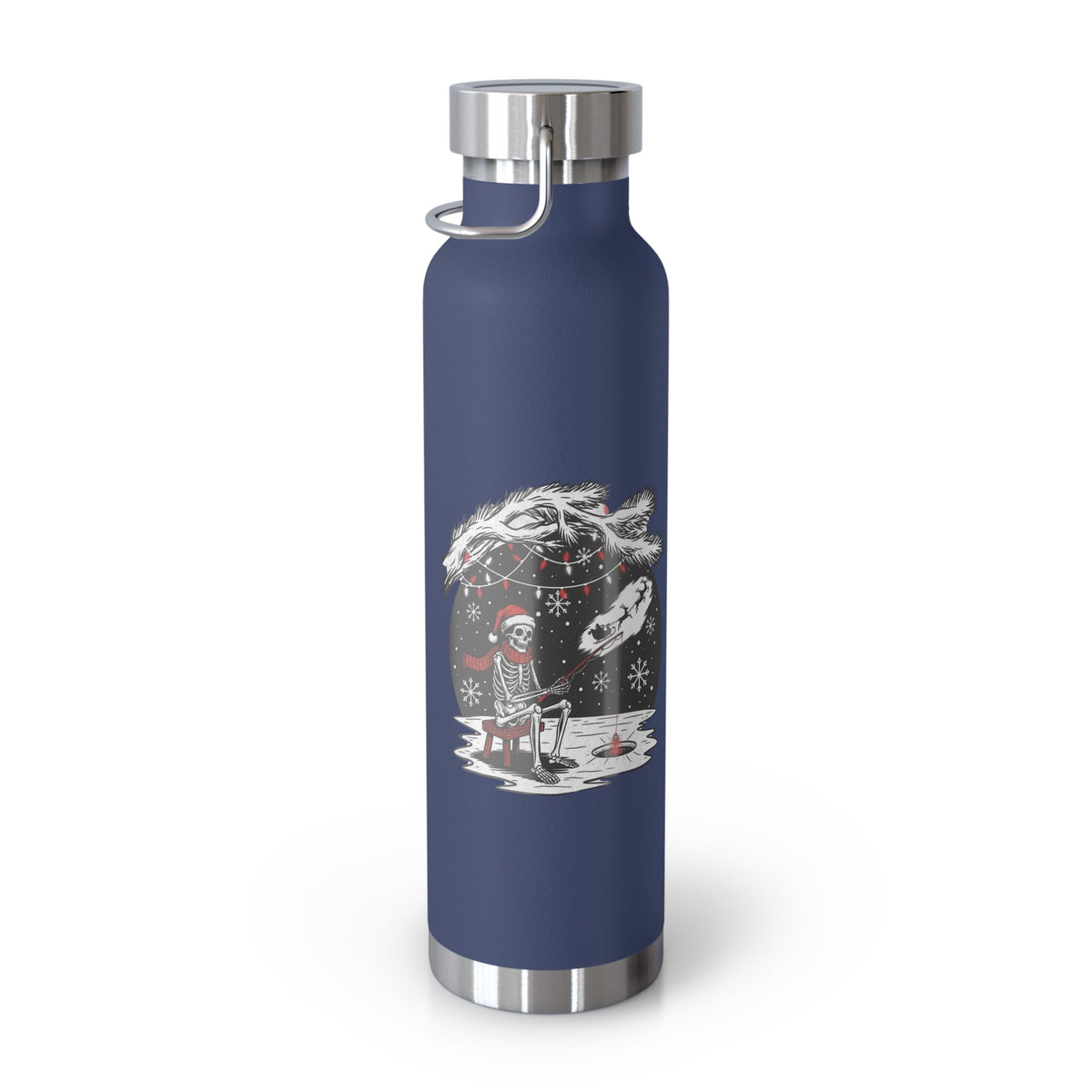 Merry Fishing Christmas Insulated Flask – Festive Fishing Bottle - SJM Print Store