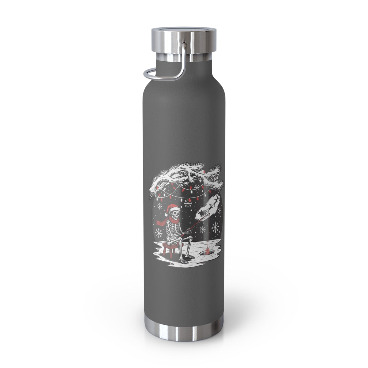 Merry Fishing Christmas Insulated Flask – Festive Fishing Bottle - SJM Print Store