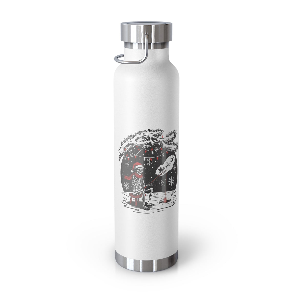 Merry Fishing Christmas Insulated Flask – Festive Fishing Bottle - SJM Print Store