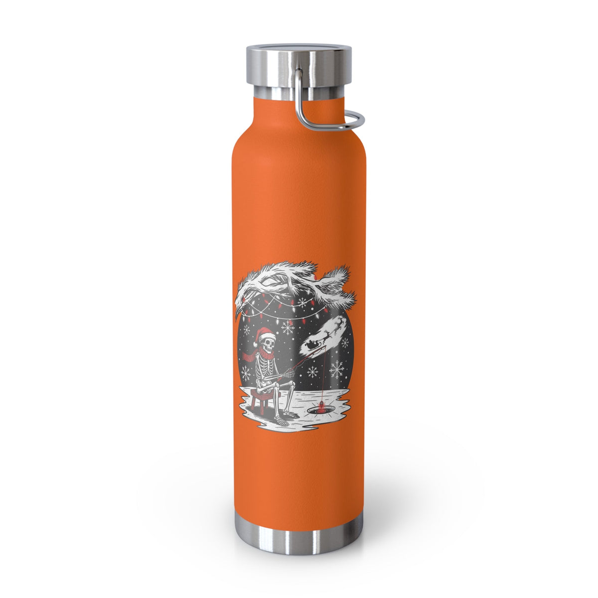 Merry Fishing Christmas Insulated Flask – Festive Fishing Bottle - SJM Print Store
