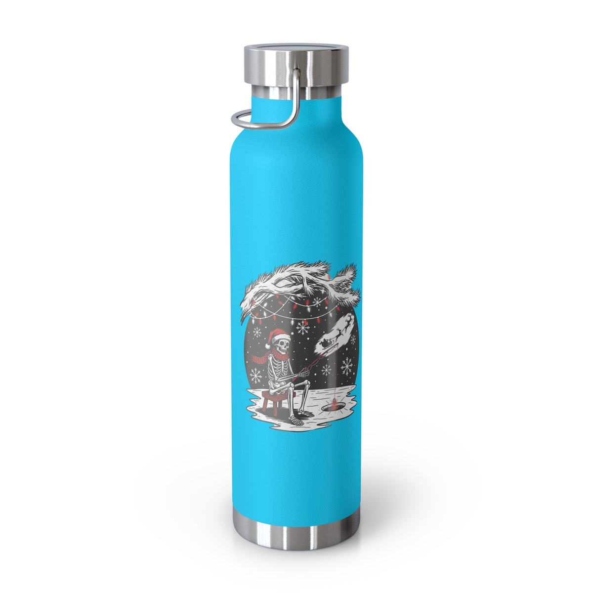 Merry Fishing Christmas Insulated Flask – Festive Fishing Bottle - SJM Print Store