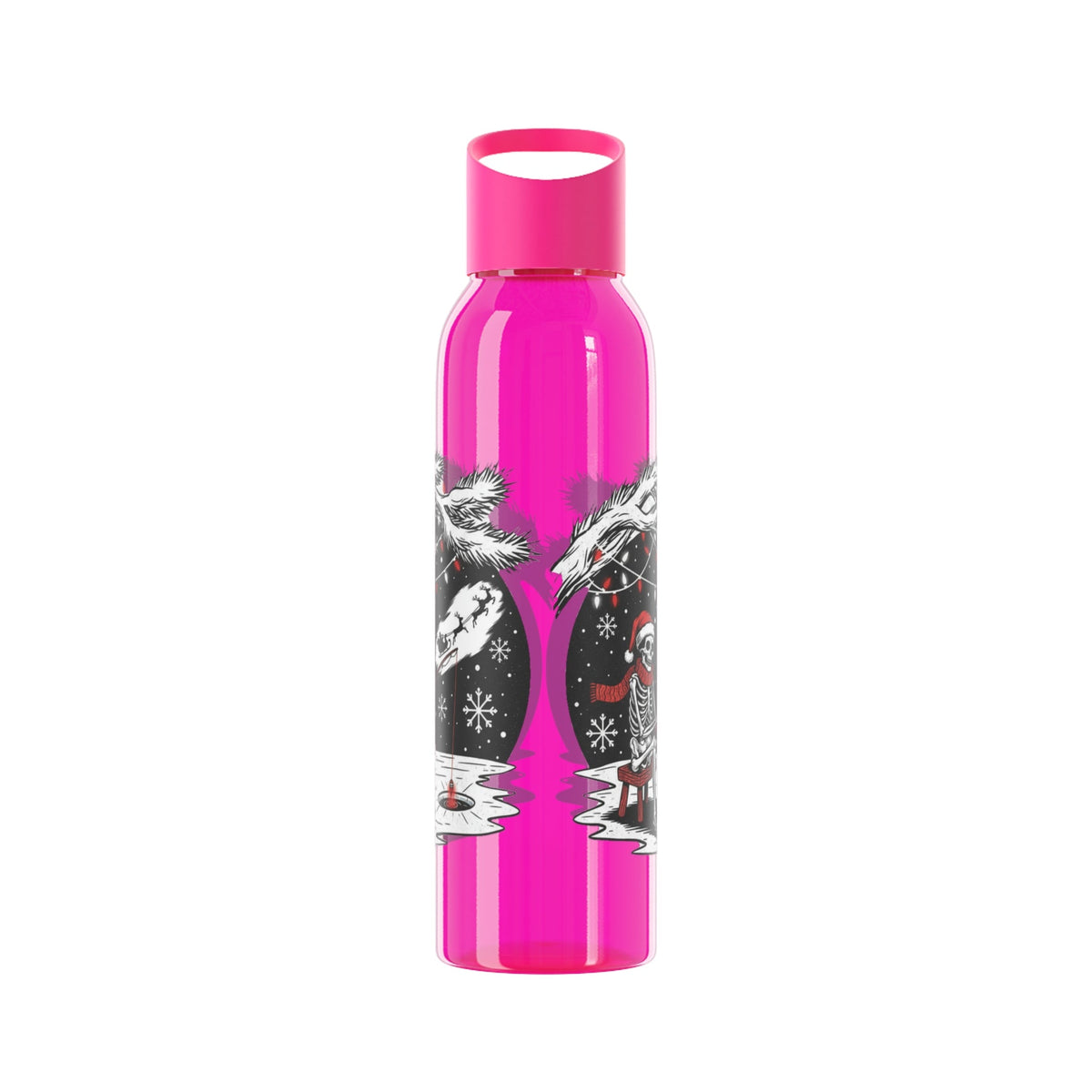 Merry Fishing Christmas Water Bottle – Skeleton Fishing Bottle - SJM Print Store