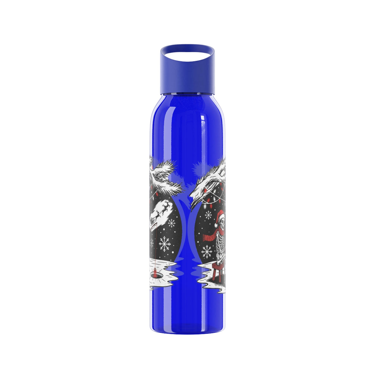 Merry Fishing Christmas Water Bottle – Skeleton Fishing Bottle - SJM Print Store