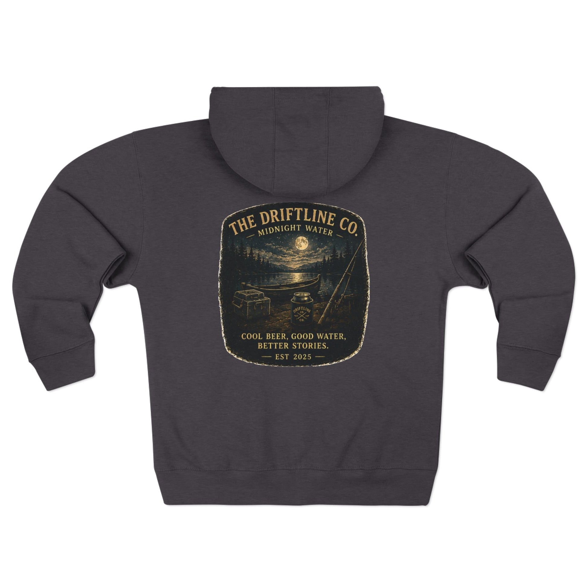Midnight Water Full Zip Hoodie - SJM Print Store