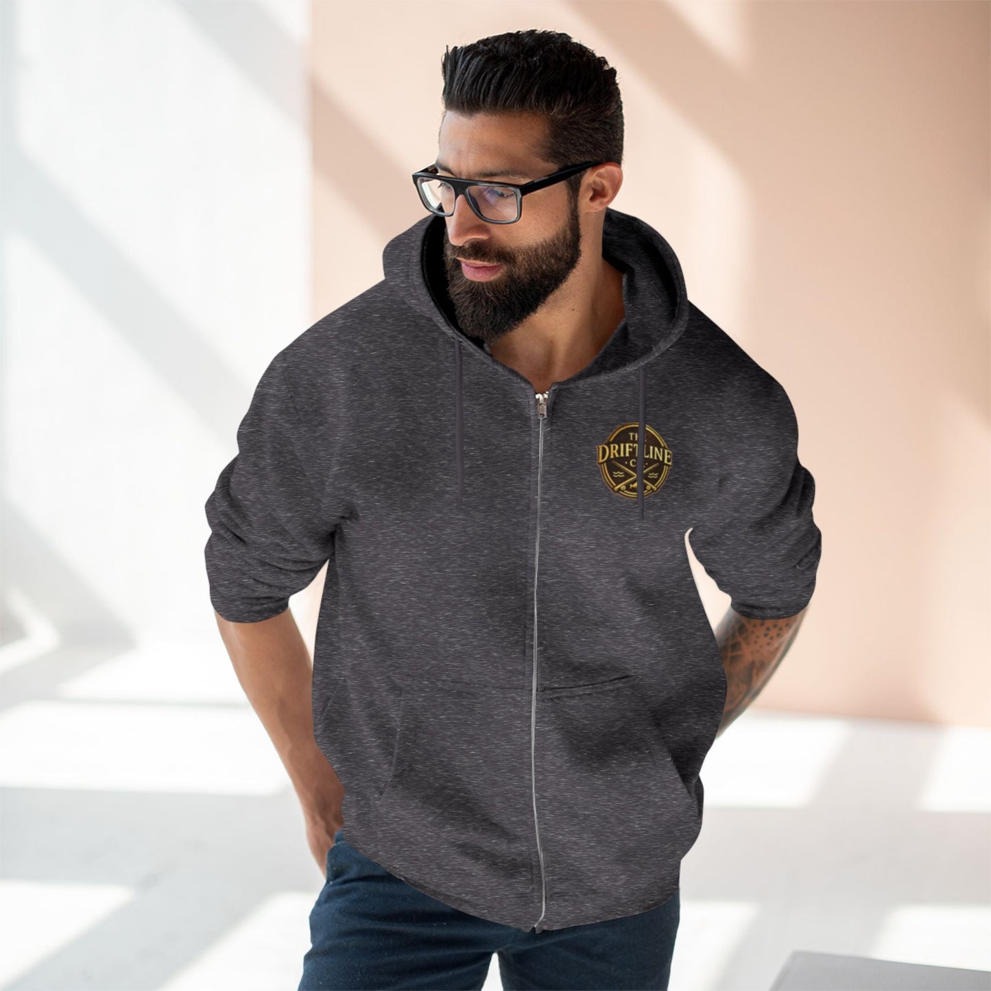 Midnight Water Full Zip Hoodie - SJM Print Store