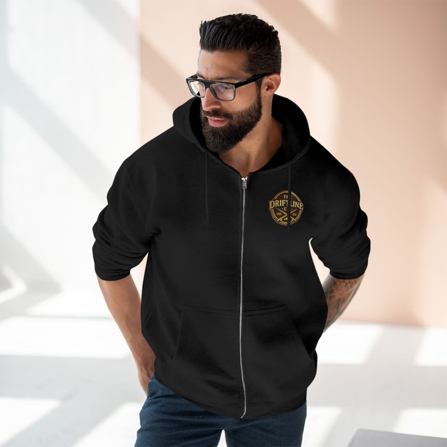 Midnight Water Full Zip Hoodie - SJM Print Store